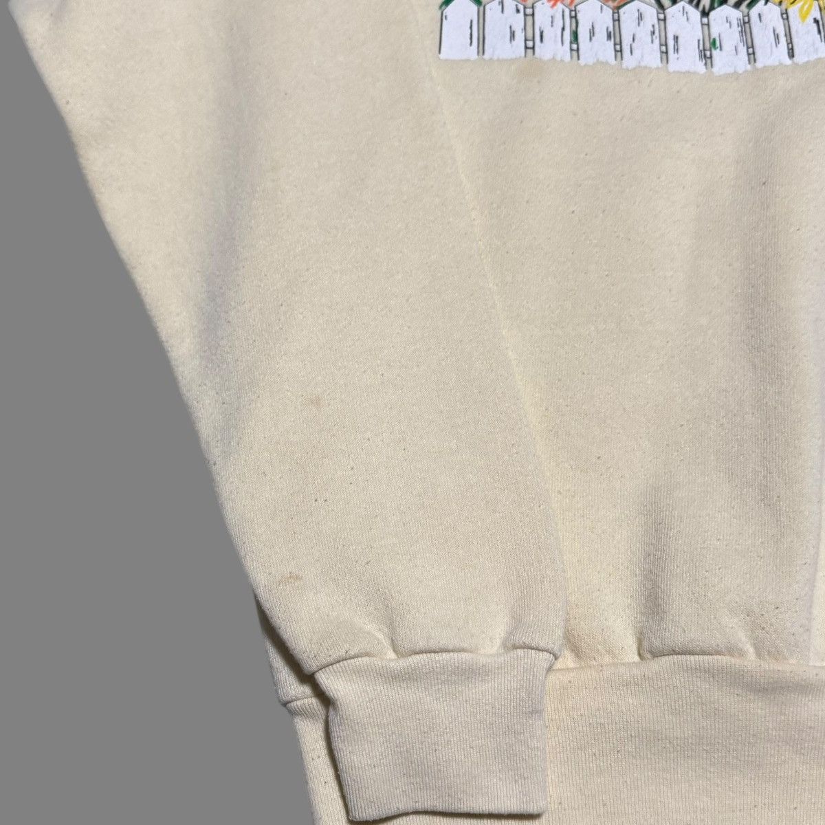 Lee 90s Cape Cod Fence Flowers Stained Sweatshirt Women's S Size S / US 4 / IT 40 - 4 Thumbnail