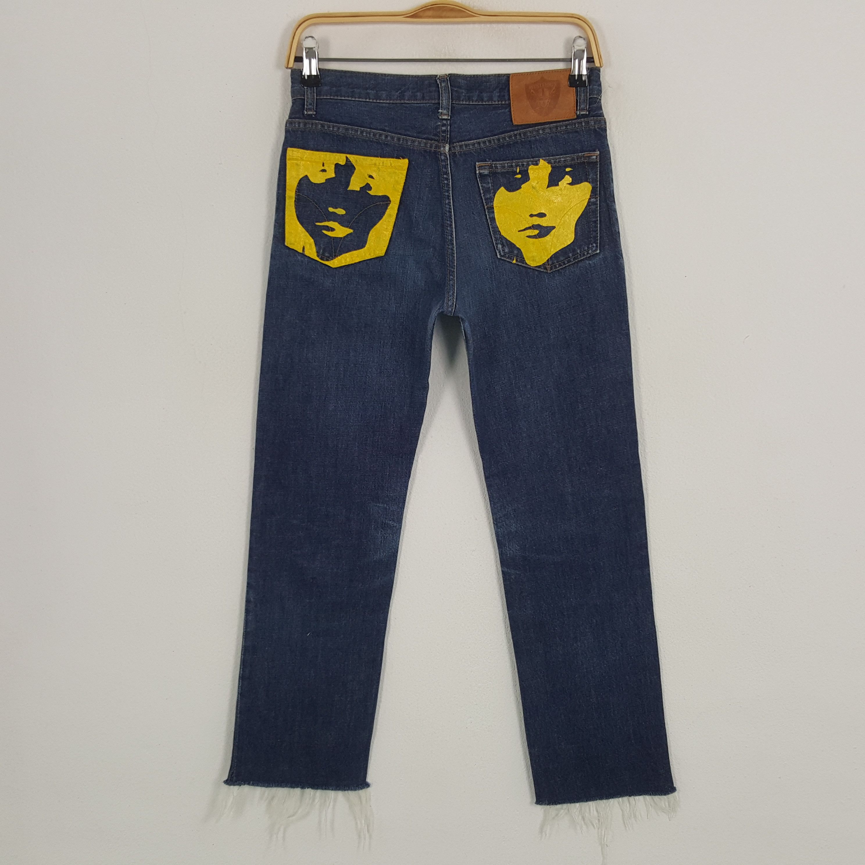 Hysteric Glamour × Japanese Brand × Vintage Vintage Hysteric Glamour Custom Art Denim Jeans Size US 27 - 1 Thumbnail