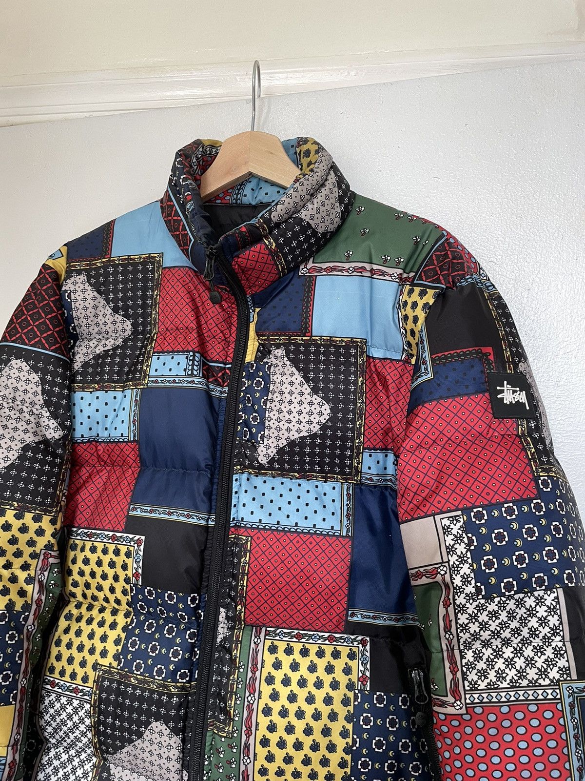 Stussy Stussy Patchwork Puffer Jacket Small Size US S / EU 44-46 / 1 - 2 Thumbnail
