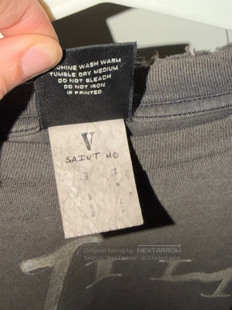 Saint Michael Saint Michael Long sleeve washed printed T-shirt Size US XL / EU 56 / 4 - 4 Thumbnail