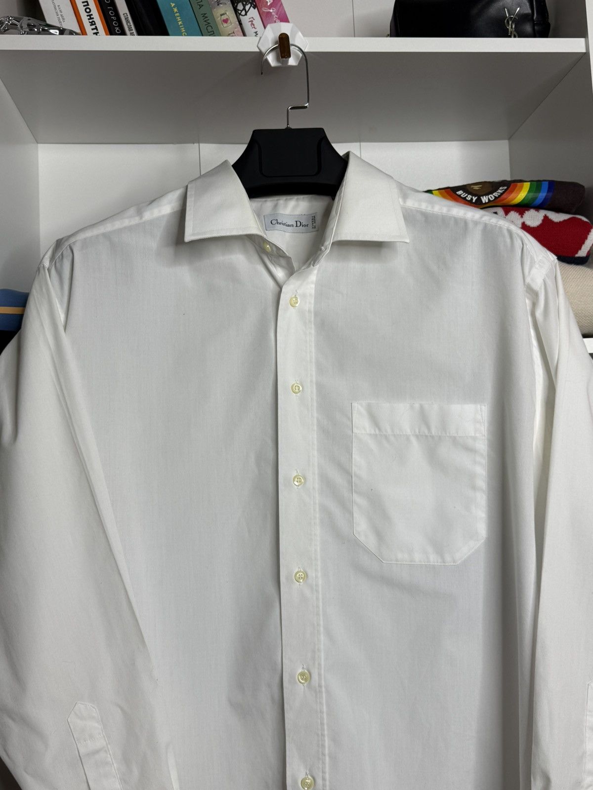 Christian Dior Monsieur Christian Dior vintage shirt size 17 1/2 44-5 Size 44R - 3 Thumbnail