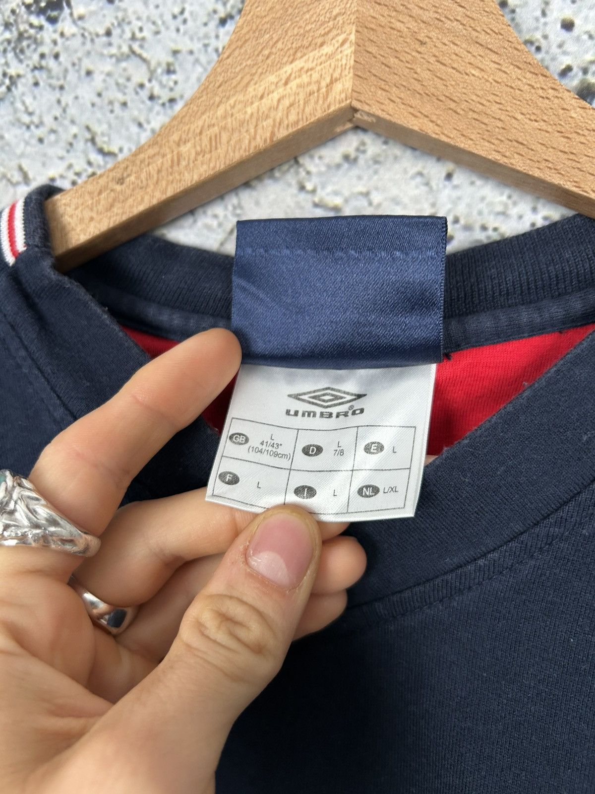 Umbro Vintage Umbro England 90s Soccer Jersey Football Archive Size US L / EU 52-54 / 3 - 6 Thumbnail