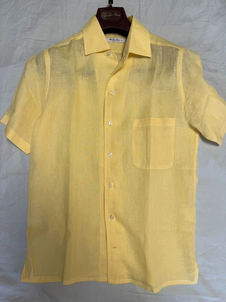 Loro Piana LORO PIANA Men's Federico linen shirt Size US XS / EU 42 / 0 - 2 Thumbnail