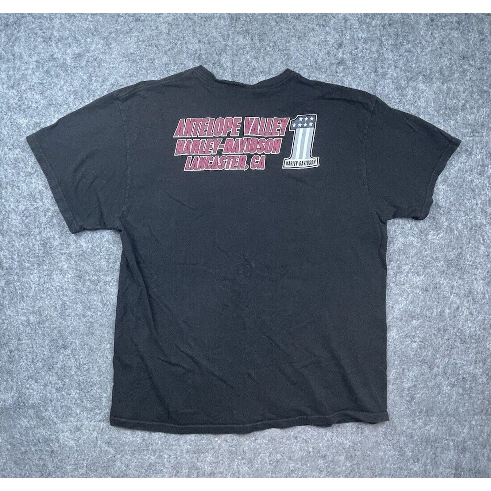 Harley Davidson Harley Davidson Shirt XL Ride To Live USA Flag California Size US XL / EU 56 / 4 - 2 Thumbnail