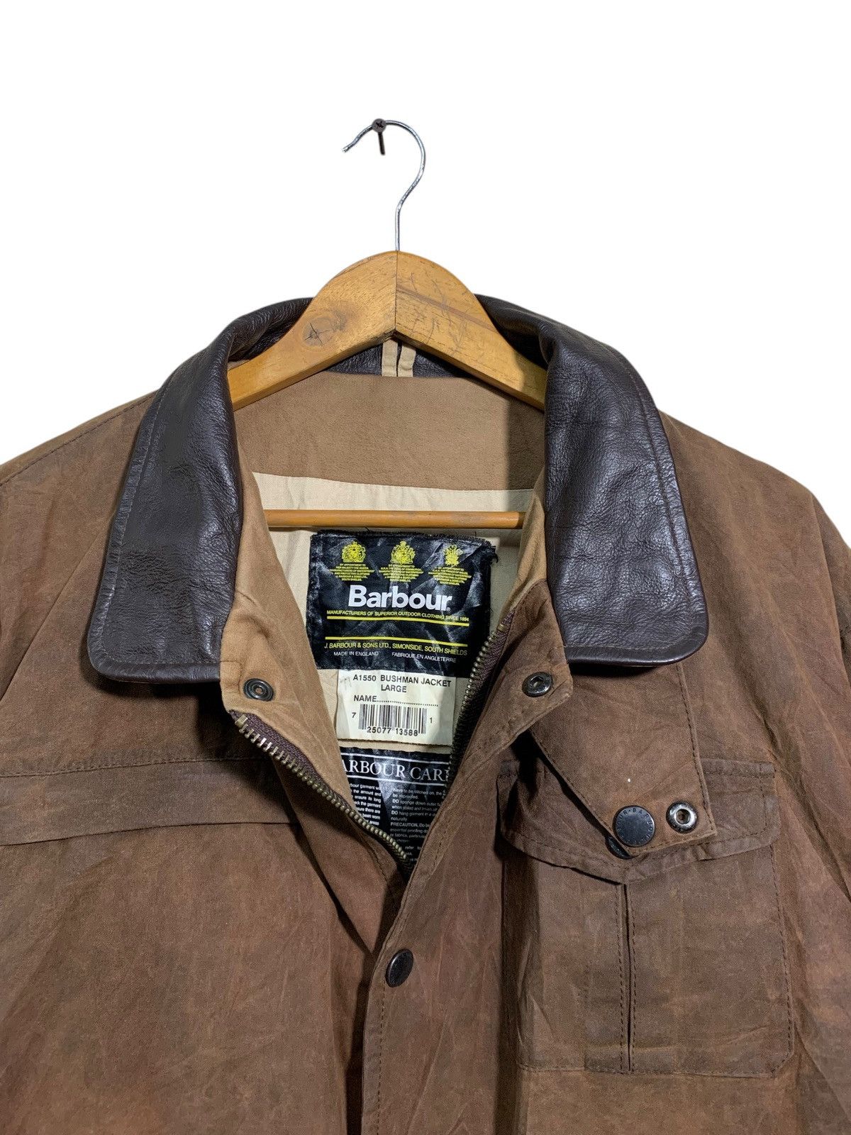 Barbour 🔥BARBOUR BUSHMAN JACKET WAX Size US L / EU 52-54 / 3 - 6 Thumbnail