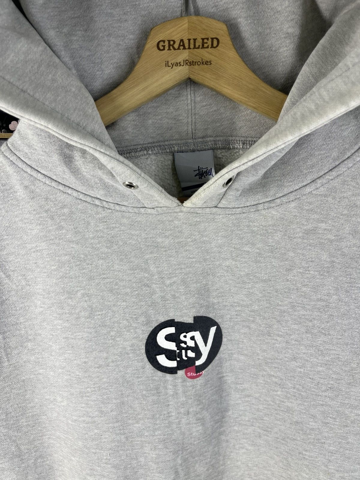Stussy Vintage 90's Stussy GM Hoodie Grey Size US L / EU 52-54 / 3 - 18 Thumbnail