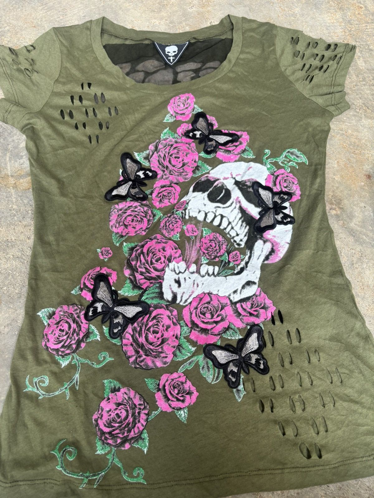 If Six Was Nine × Japanese Brand × Le Grande Bleu (L.G.B.) Y2k Poem Skull Ifsixwasnine lgb Punk Style Tshirt Size M / US 6-8 / IT 42-44 - 4 Thumbnail