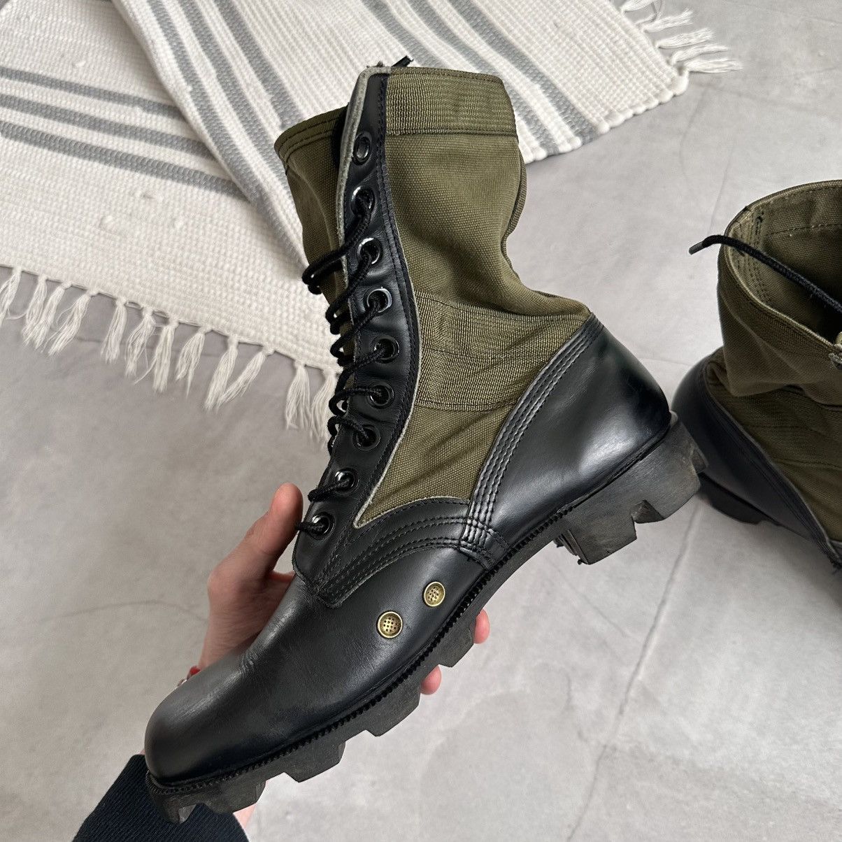 Dirk Bikkembergs Vintage Ro Search Combat Military Jungle Boots Vietnam War Size US 8.5 / EU 41-42 - 18 Thumbnail