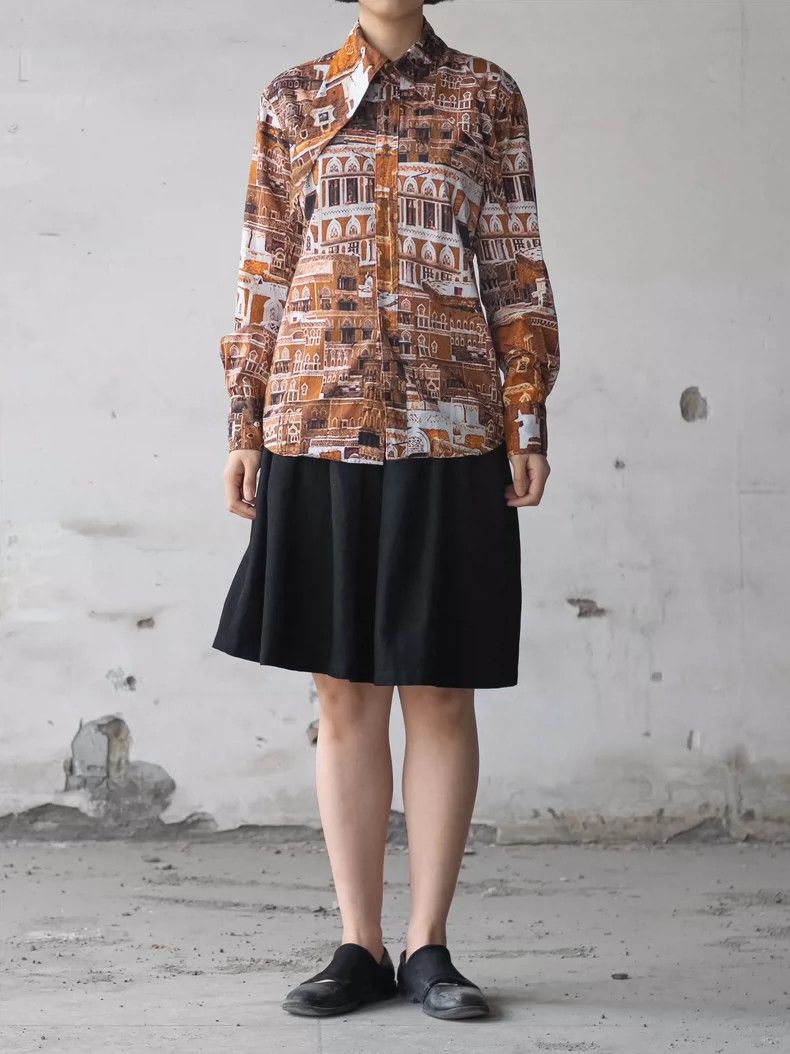 Vivienne Westwood City street scene collar shirt