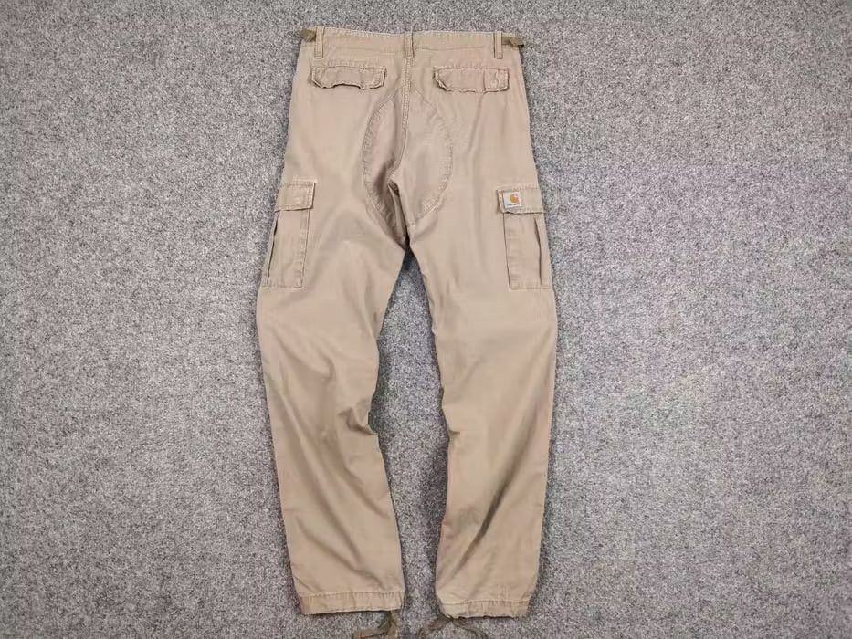 Carhartt Vintage 90's Carhartt WIP Aviation Beige Cargo Pants Travis Size US 30 / EU 46 - 6 Thumbnail