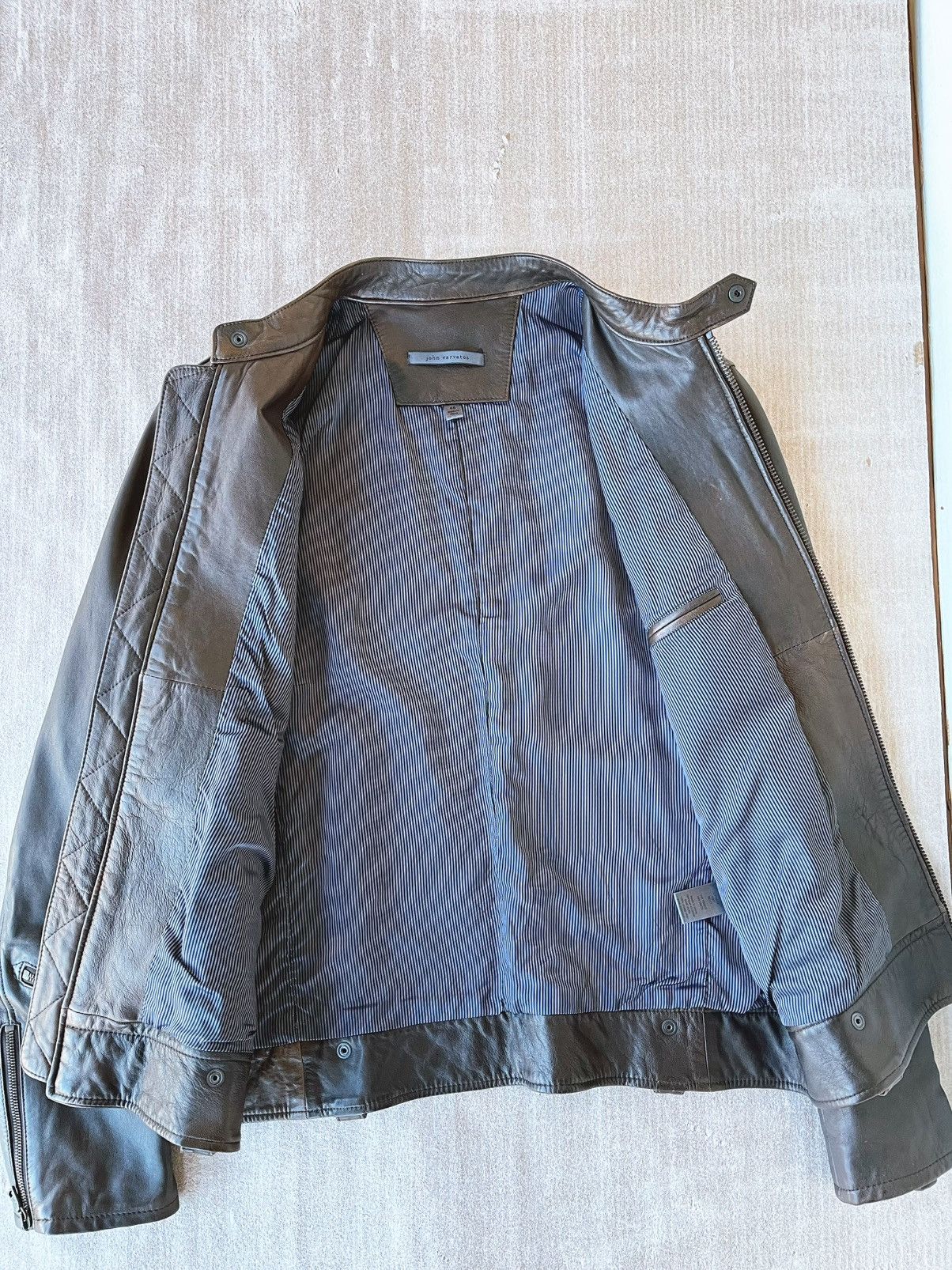 John Varvatos John Varvatos Fashionable Pilot Leather Jacket Size US M / EU 48-50 / 2 - 2 Thumbnail