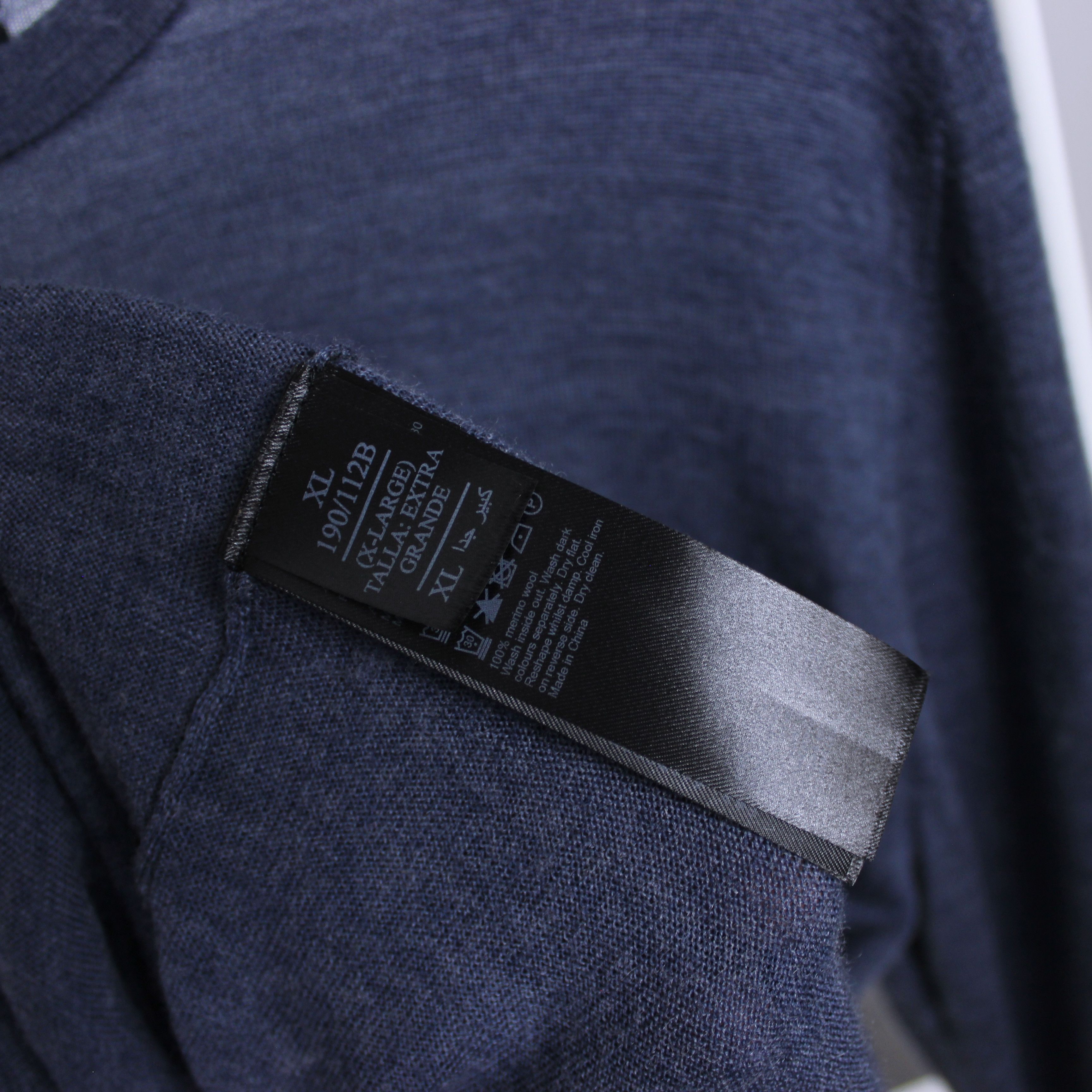 Allsaints Allsaints sweater merino wool L XL wool blue light Size US L / EU 52-54 / 3 - 7 Thumbnail