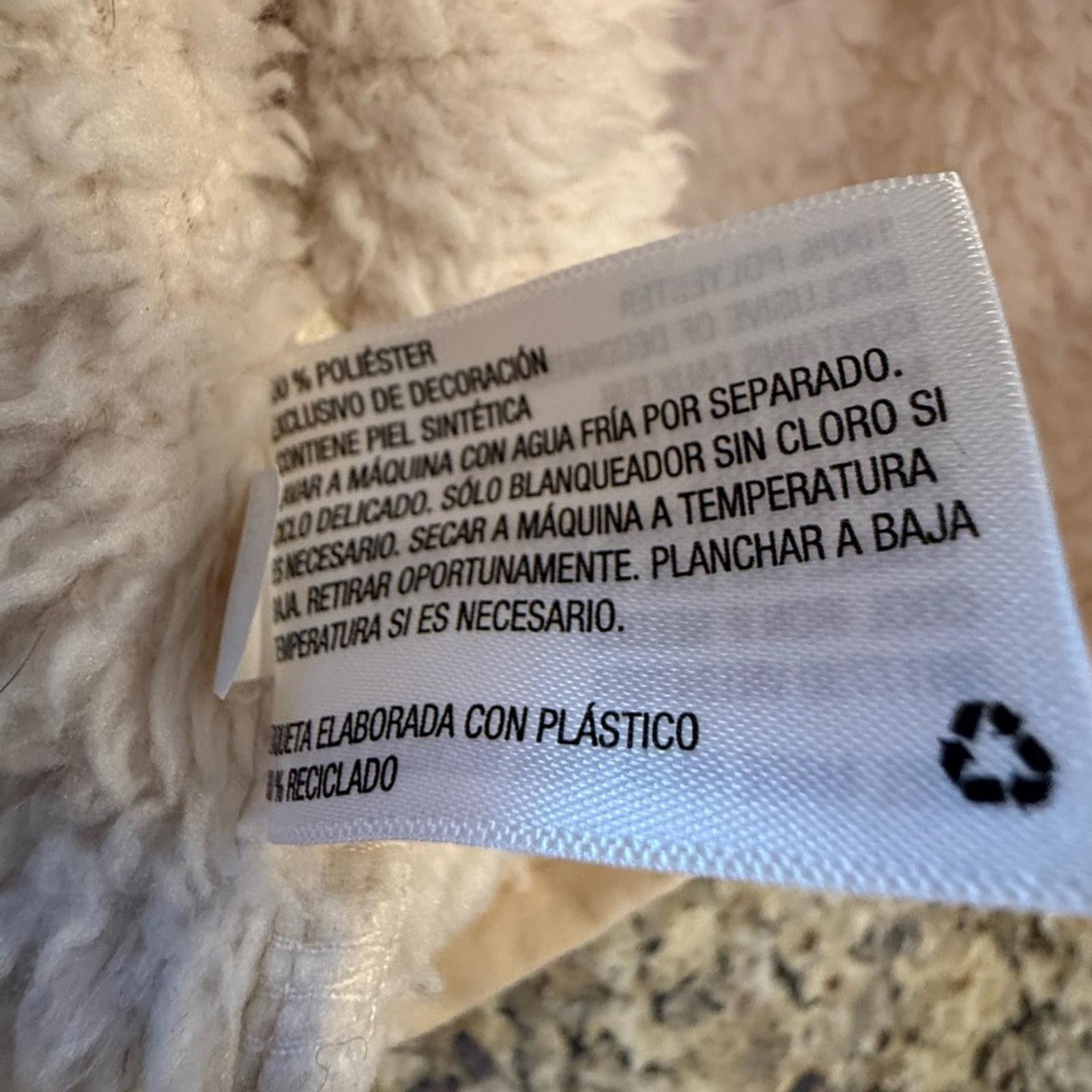 Other JoyLab cream Sherpa jacket quilted kangaroo pocket SZ XXL Size XXL / US 16-18 / IT 52-54 - 6 Thumbnail