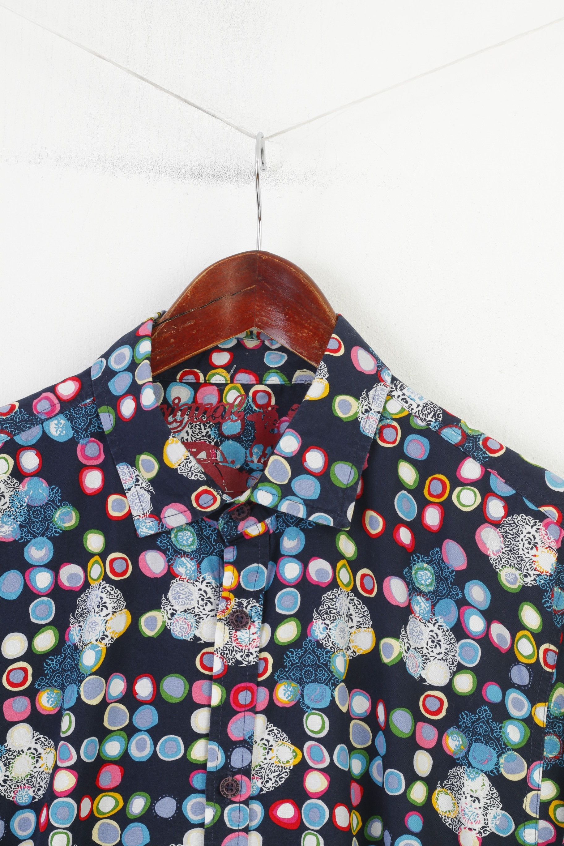 Desigual Desigual Men L Casual Shirt Long Sleeve Geometric Print 4111 Size US L / EU 52-54 / 3 - 2 Thumbnail