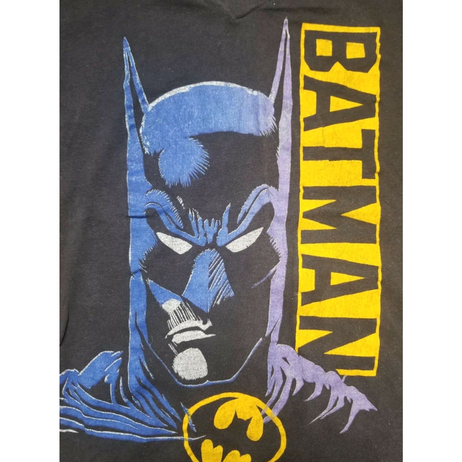 Vintage VINTAGE Batman 1989 Michael Keaton Batman T Shirt S Black V-Neck Single Stitch Mens Shirt Size US S / EU 44-46 / 1 - 2 Thumbnail