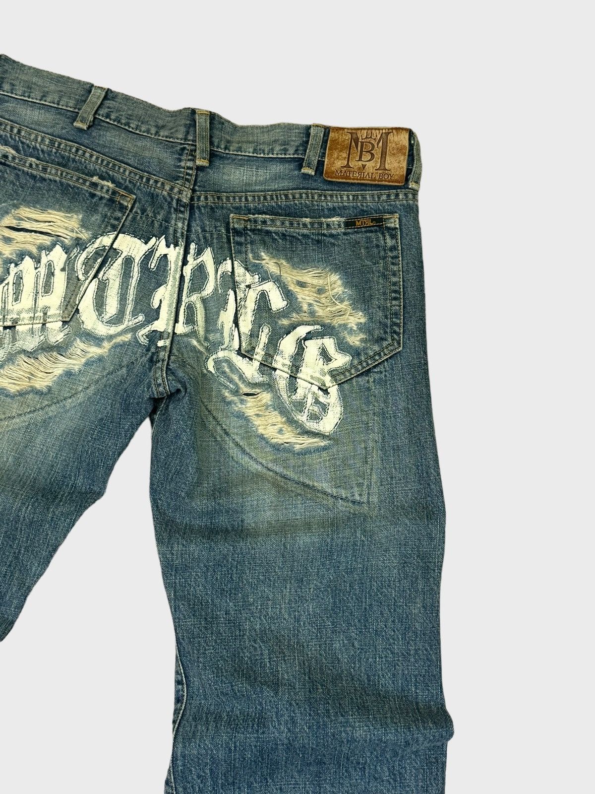 Vintage VINTAGE MATERIAL BOY DISTRESSED DAICOCK DENIM JEANS Size US 30 / EU 46 - 9 Thumbnail