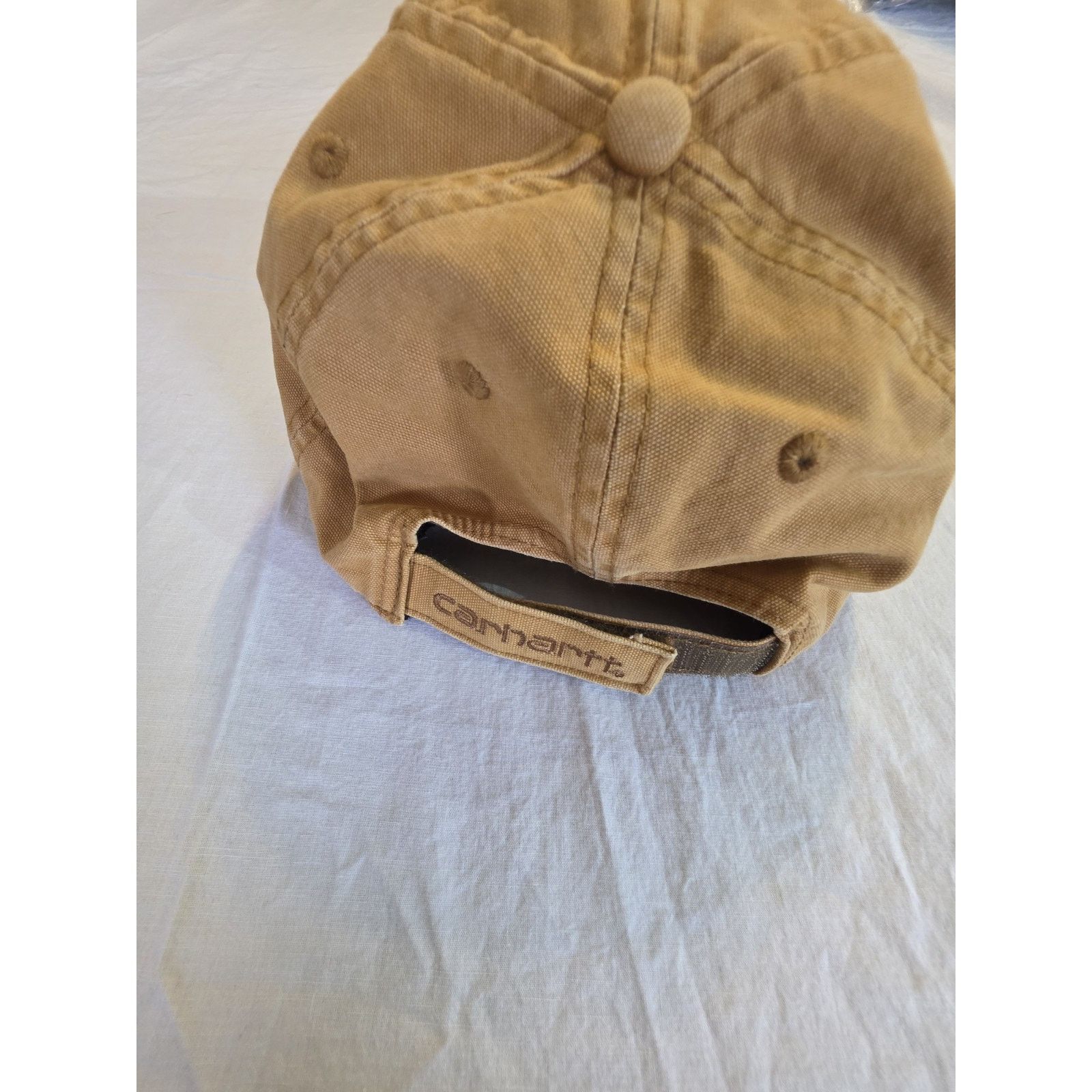 Carhartt Carhartt Adjustable Canvas Hat 100% Cotton Color Is Tan Size ONE SIZE - 3 Thumbnail
