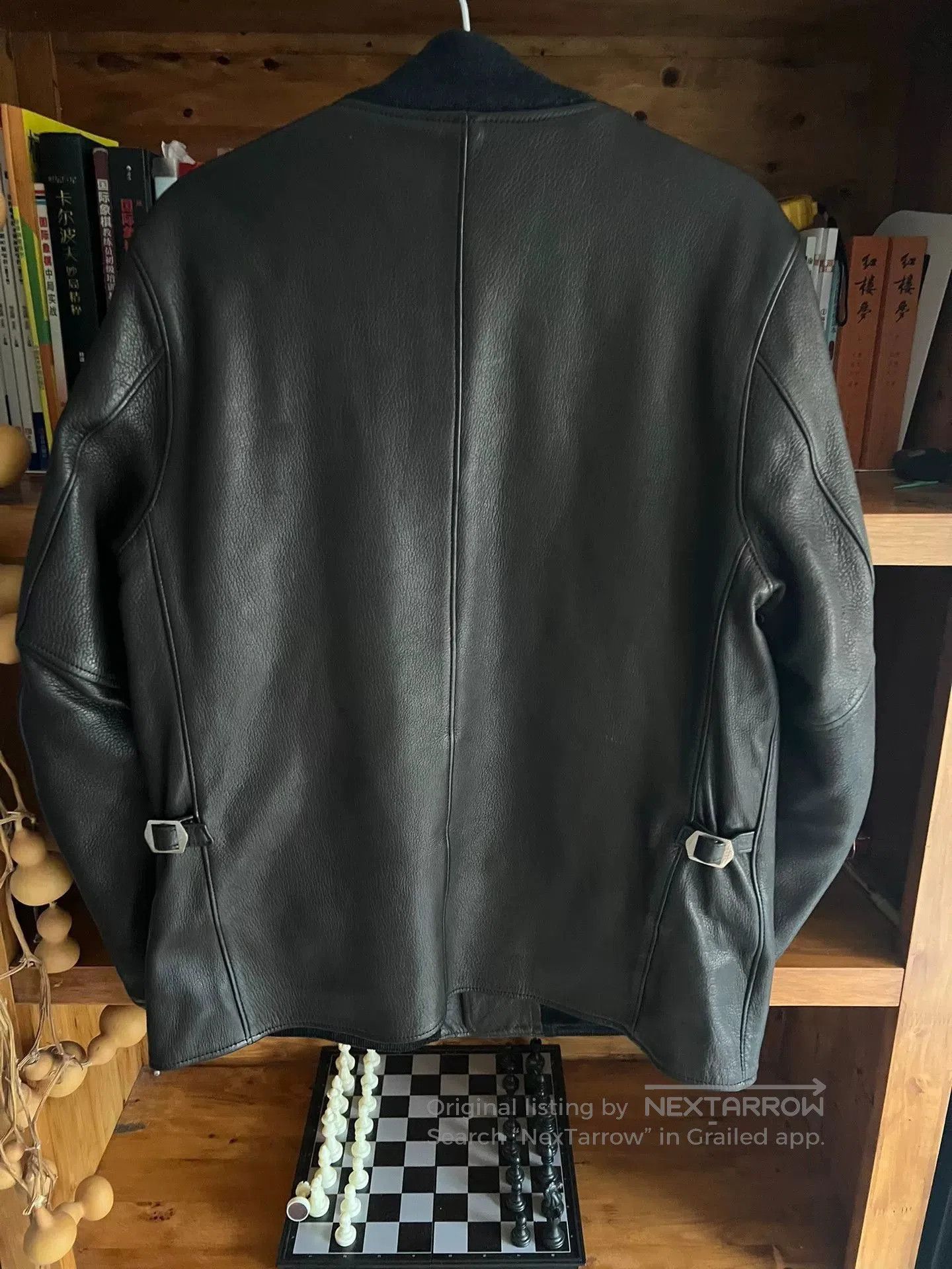 PHIGVEL MAKERS & Co. luxury carbon gray deer leather jacket. Size US XL / EU 56 / 4 - 7 Thumbnail