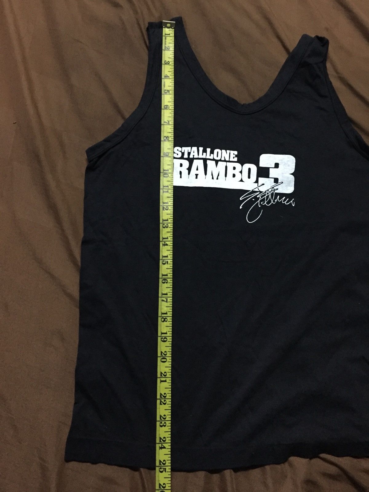 Vintage Vintage 90s Stallone Rambo 3 Promo Tank Top Size ONE SIZE - 5 Thumbnail