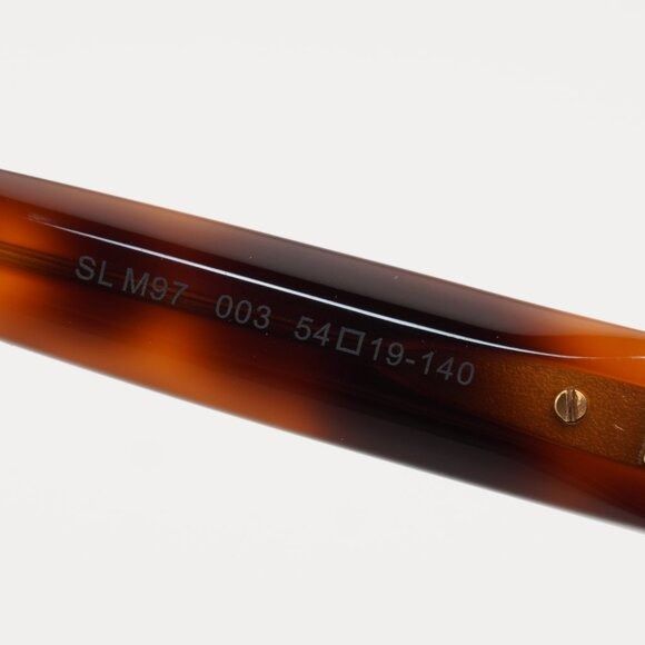 Saint Laurent Paris Saint Laurent SLM97 003 Eyeglasses Havana 54mm Square Frame Size ONE SIZE - 7 Thumbnail