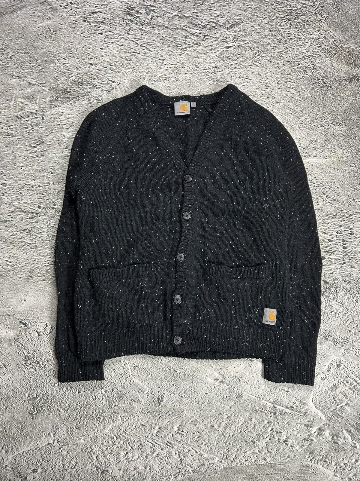 Carhartt Carhartt anglistic v-neck cardigan lambswool knit sweater Size US M / EU 48-50 / 2 - 1 Thumbnail