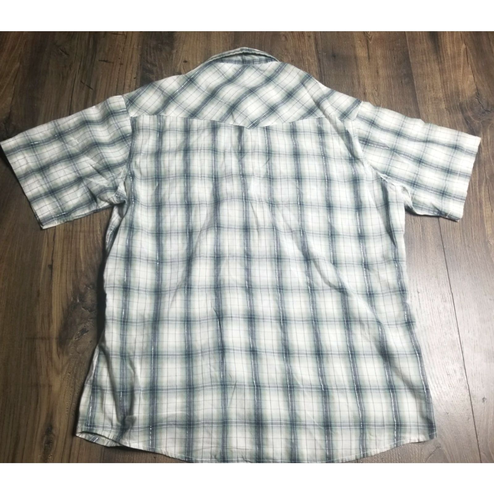 Wrangler Vintage Wrangler L Blue Plaid Western Pearl Snap Shirt Mens Size US L / EU 52-54 / 3 - 3 Thumbnail