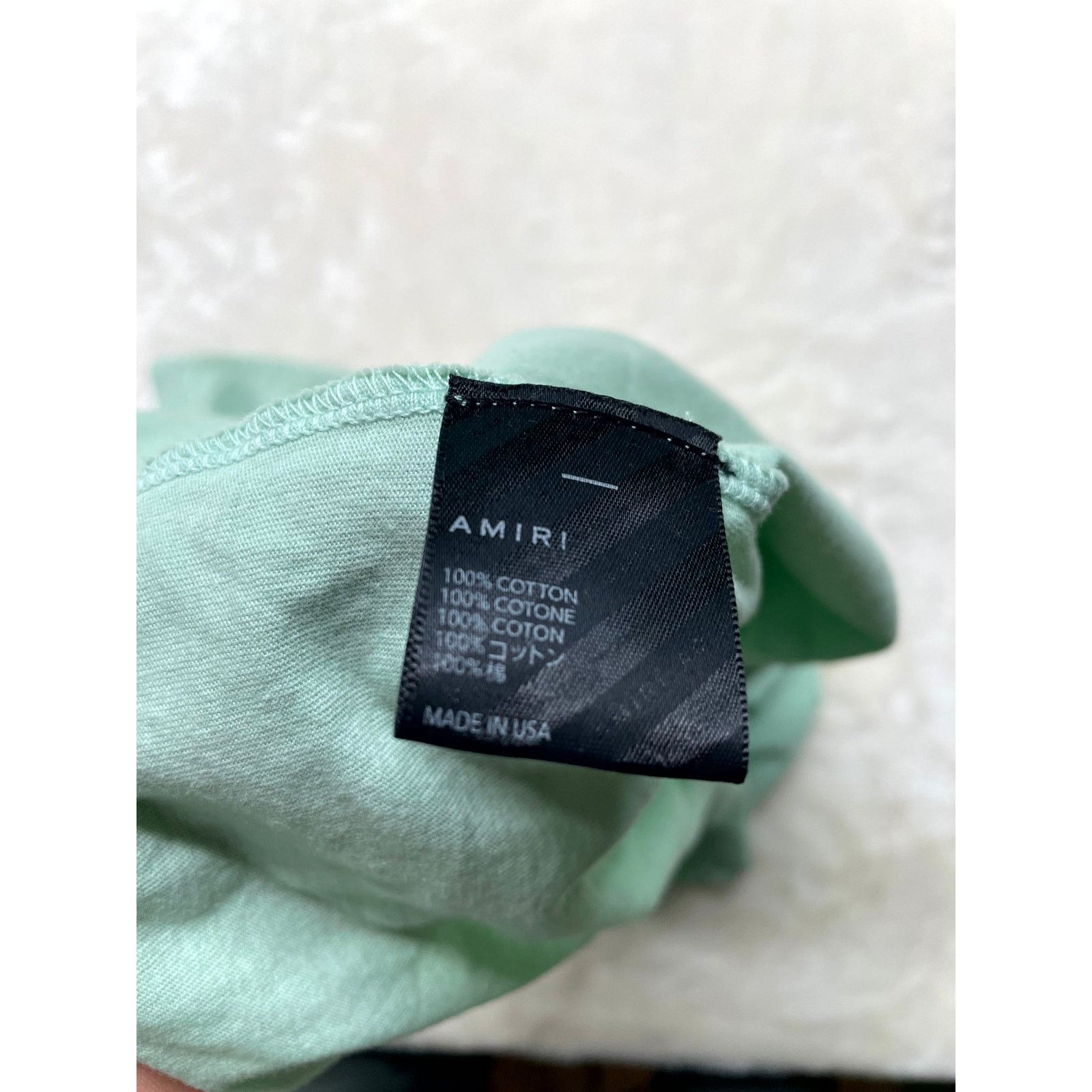 Amiri Amiri MA Core Logo Mint Tee Size US S / EU 44-46 / 1 - 4 Thumbnail