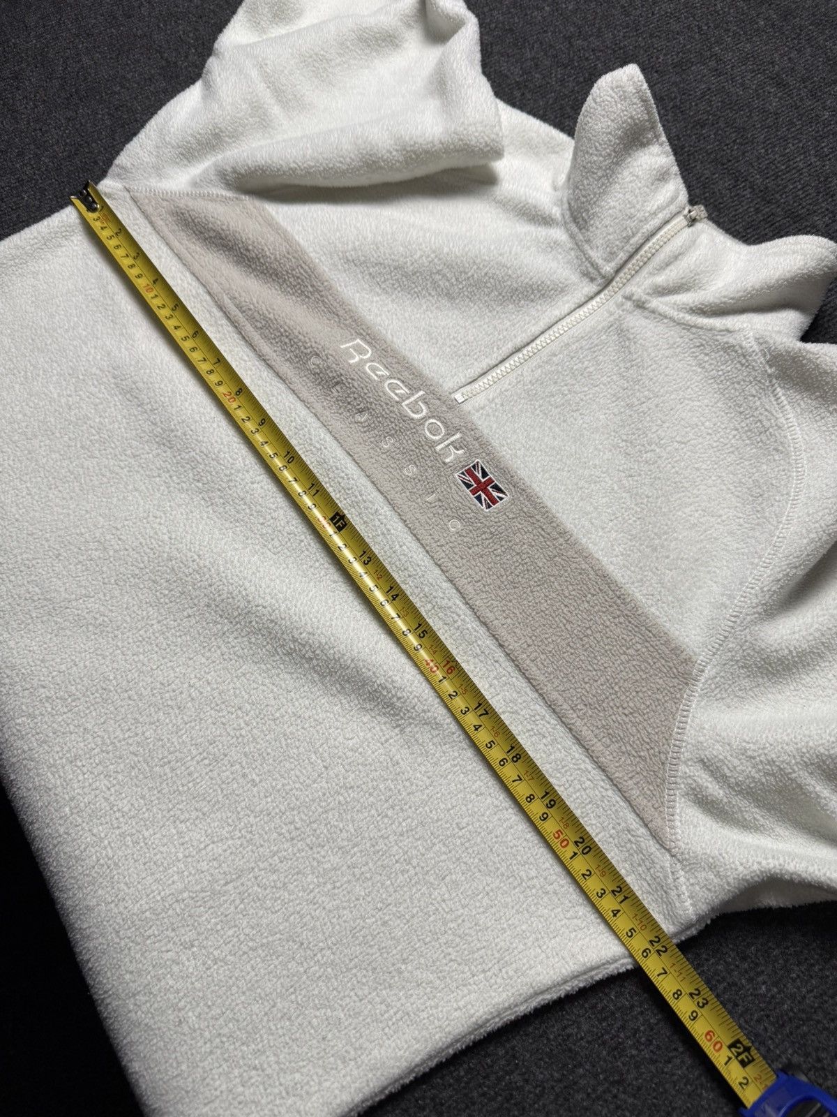 Reebok Vintage 00s Reebok Classic White Fleece Quarter Zip Size M/L Size US M / EU 48-50 / 2 - 17 Thumbnail