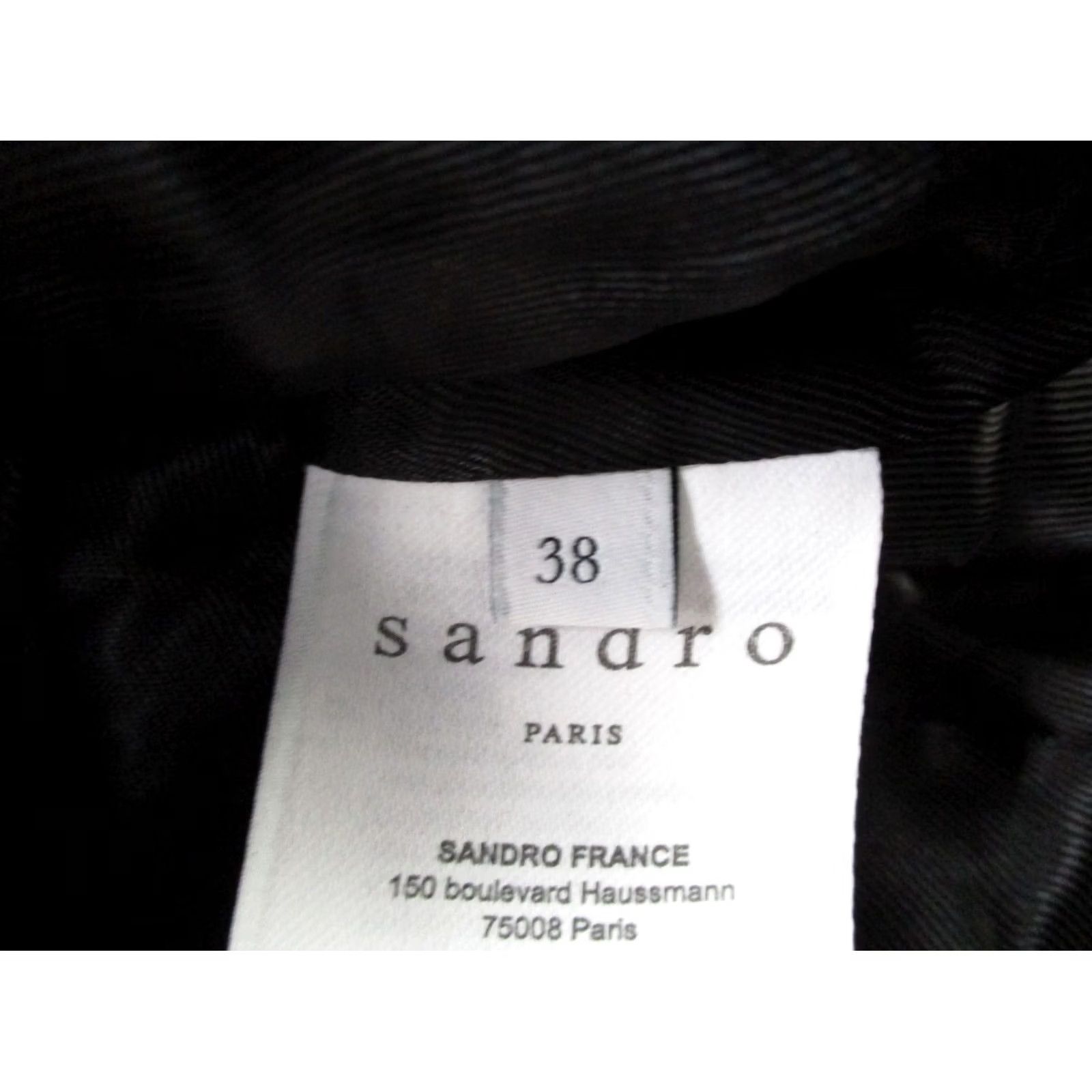 Sandro Sandro Jacket Black Wool Blend Coat Designer Outdoors Overcoat Casual 38 Women Size XS / US 0-2 / IT 36-38 - 7 Thumbnail