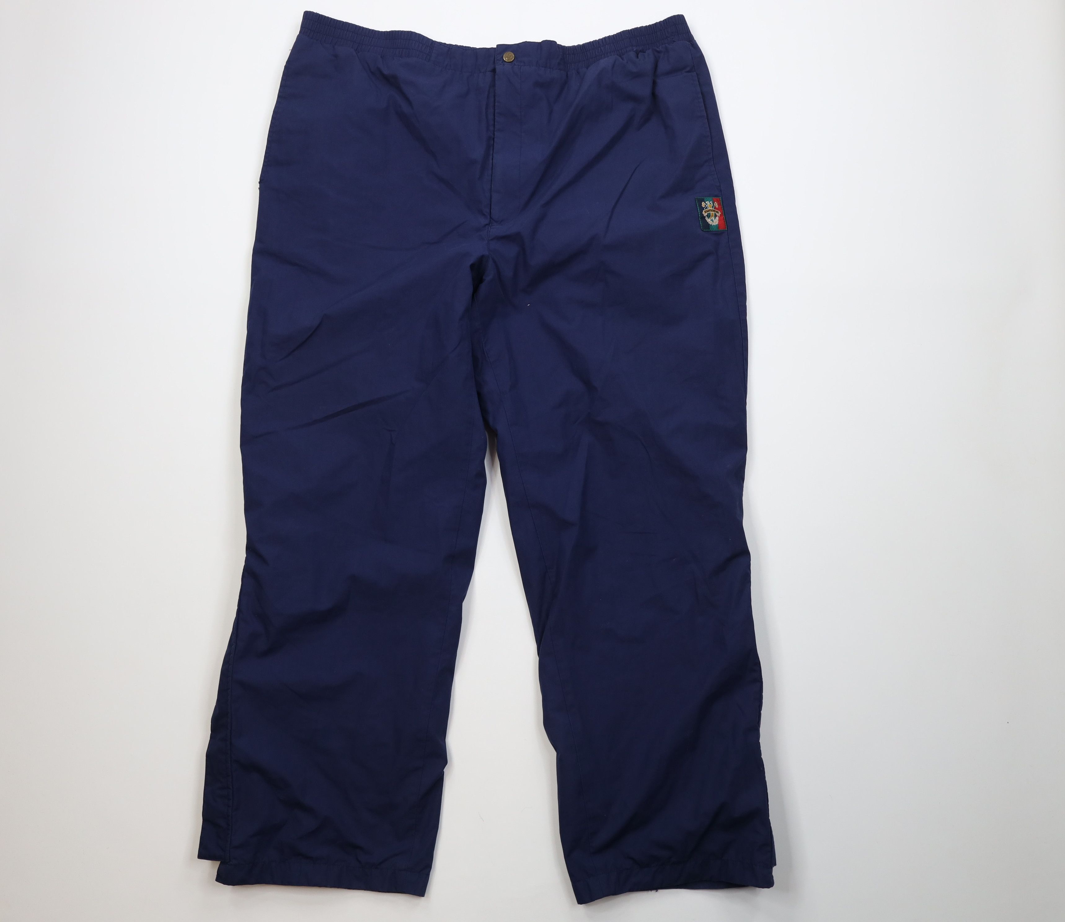 Vintage Vintage 90s Streetwear Waterproof Rain Pants Navy Blue Size US 40 / EU 56 - 1 Thumbnail