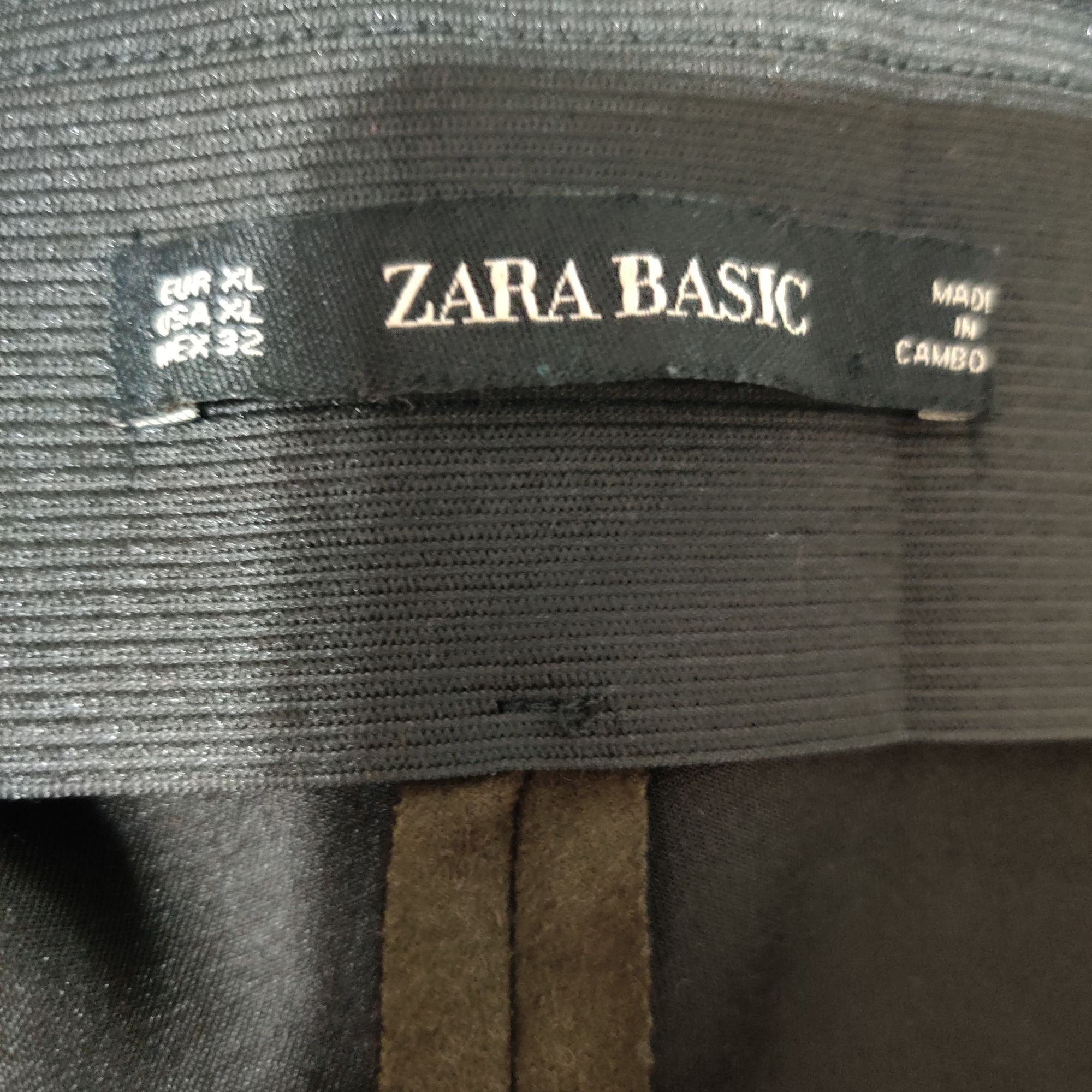 Zara Zara Basic Womens Pants Zip Ankle Mid Rise Skinny Leg Faux S Size 32" / US 10 / IT 46 - 4 Thumbnail
