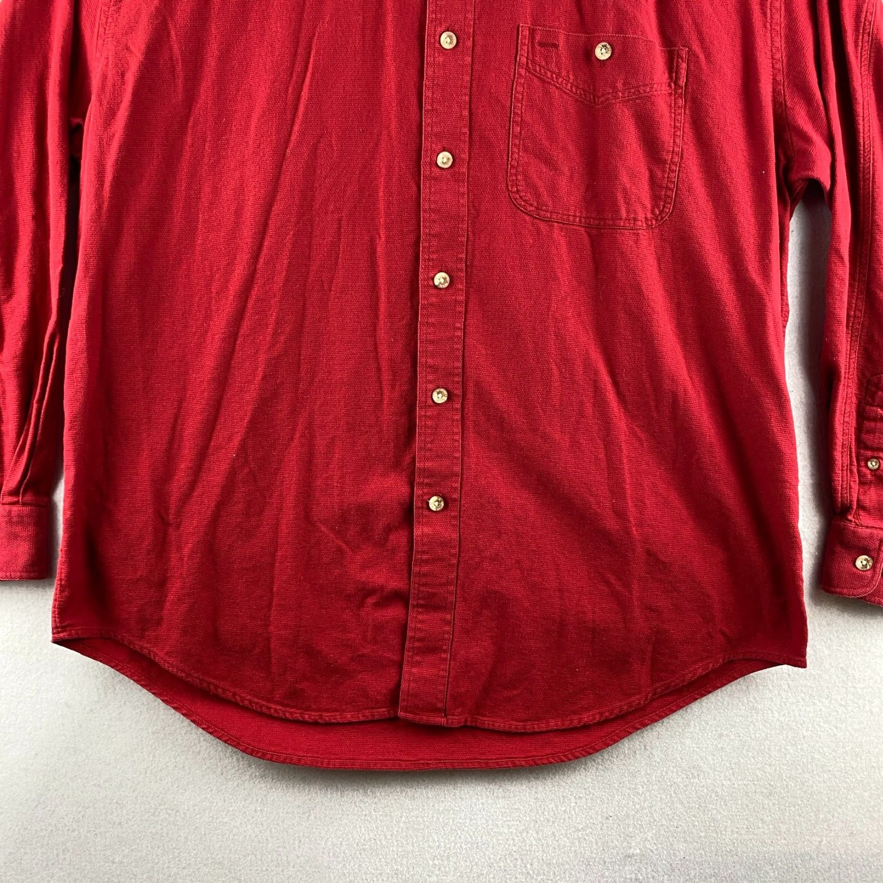Dunbrooke Dunbrooke Button-Up Shirt Mens XL Red Long Sleeve Collared Pocket Outdoor Shirt Size US XL / EU 56 / 4 - 3 Thumbnail