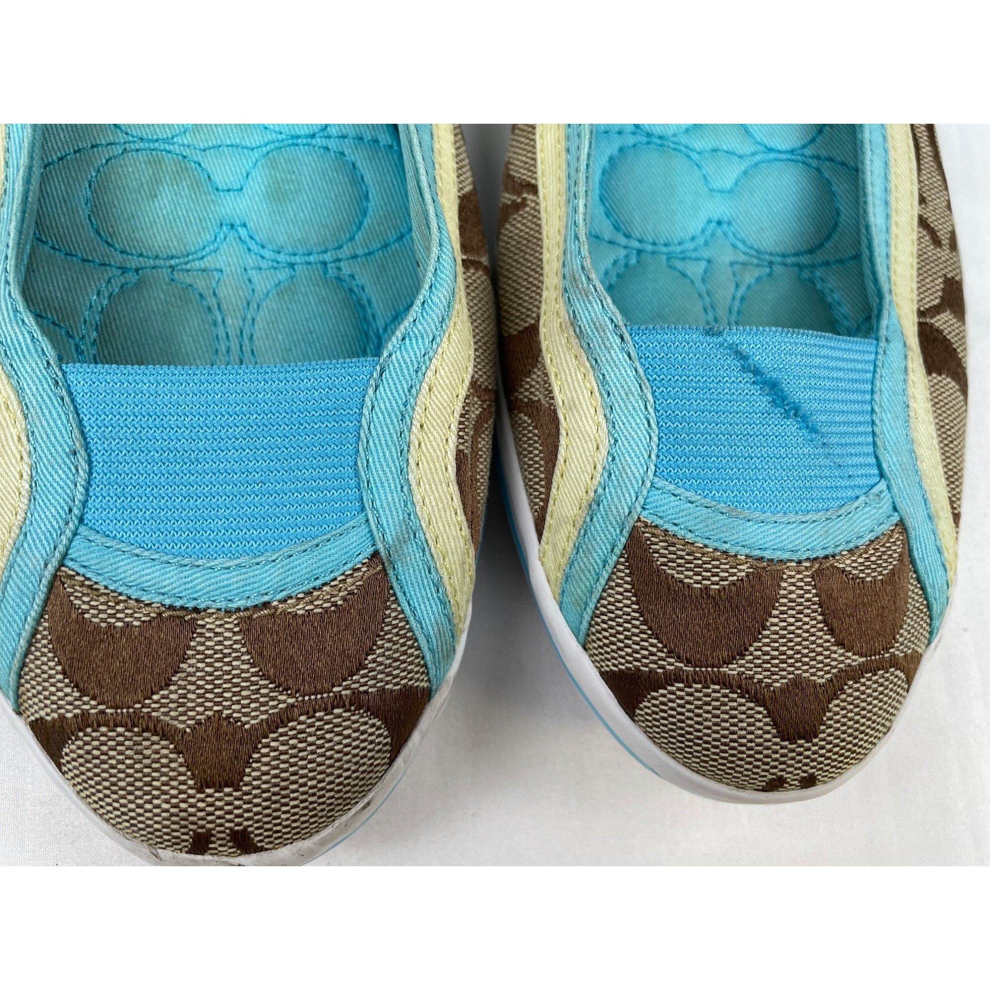 Coach Coach A2165 Women's Blue/Signature Canvas Slip on /Shoes Siz Size US 8.5 / IT 38.5 - 10 Thumbnail