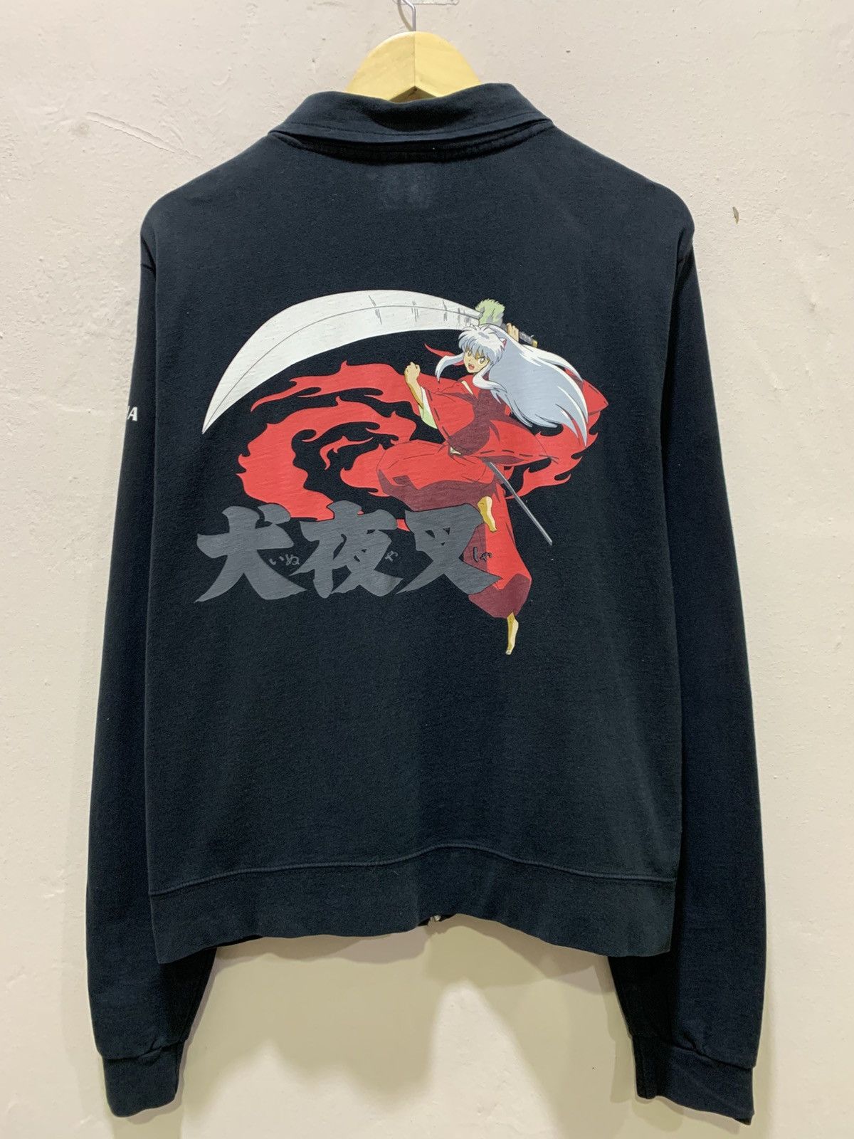 Anime Rare Vintage 2000 Inuyasha Solo Print Japan Anime Sweater Size US M / EU 48-50 / 2 - 1 Thumbnail