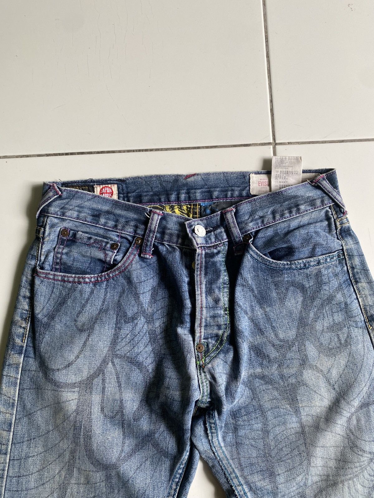 Evisu Vintage Evisu hiko Yamane design good condition Size US 31 - 5 Thumbnail