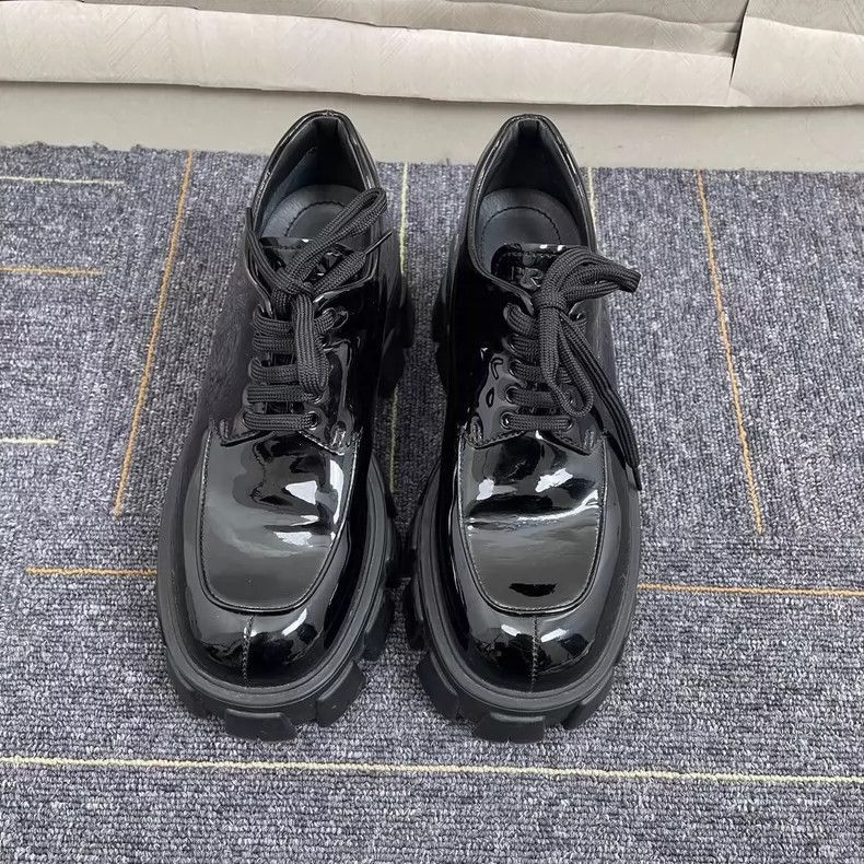 Prada Prada Black Patent Leather Loafers -2505 Size US 7.5 / EU 40-41 - 2 Thumbnail