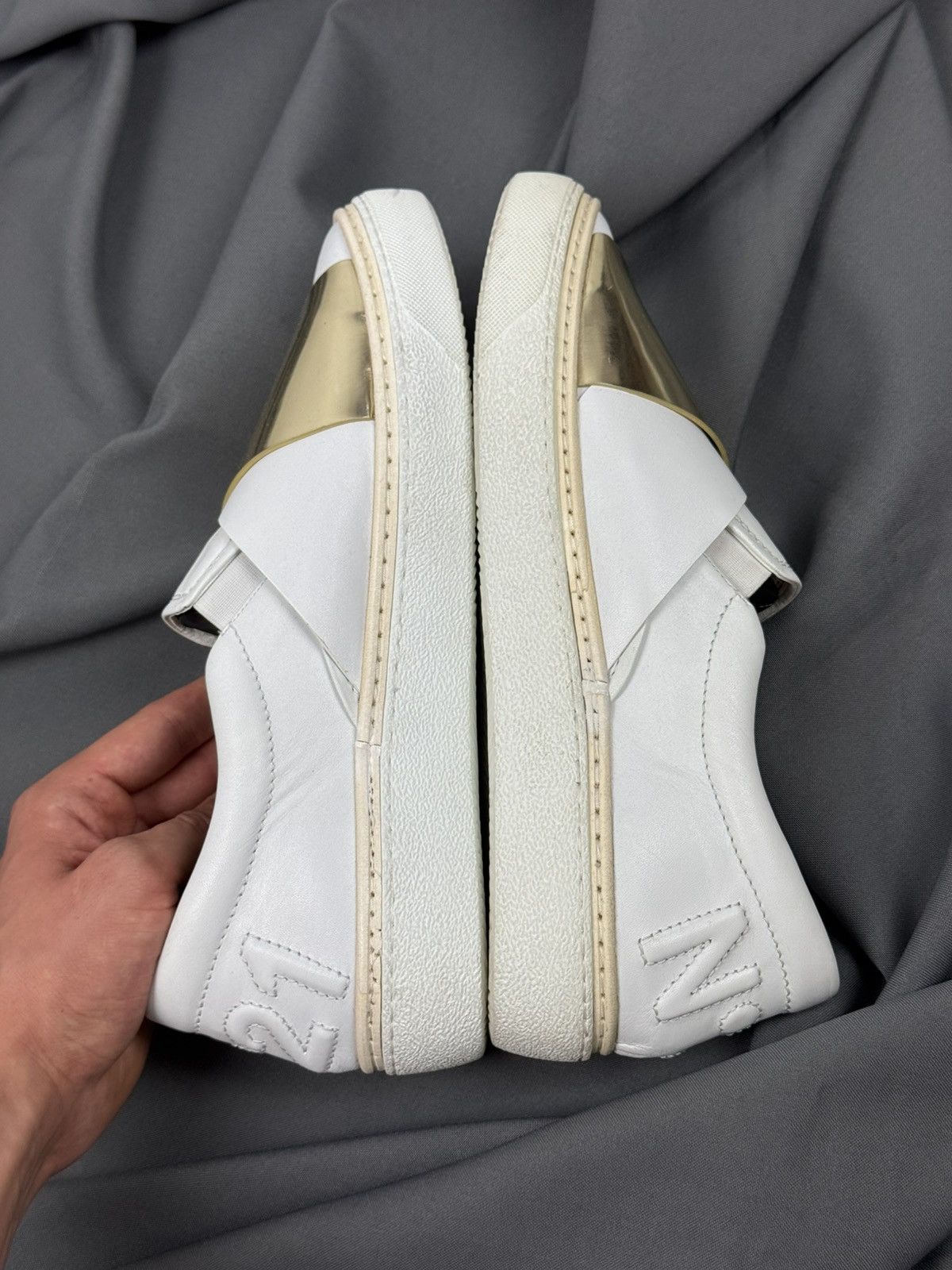 N21 N21 Slip On Leather White/Gold Shoes Made in Italy Size US 9 / EU 42 - 7 Thumbnail