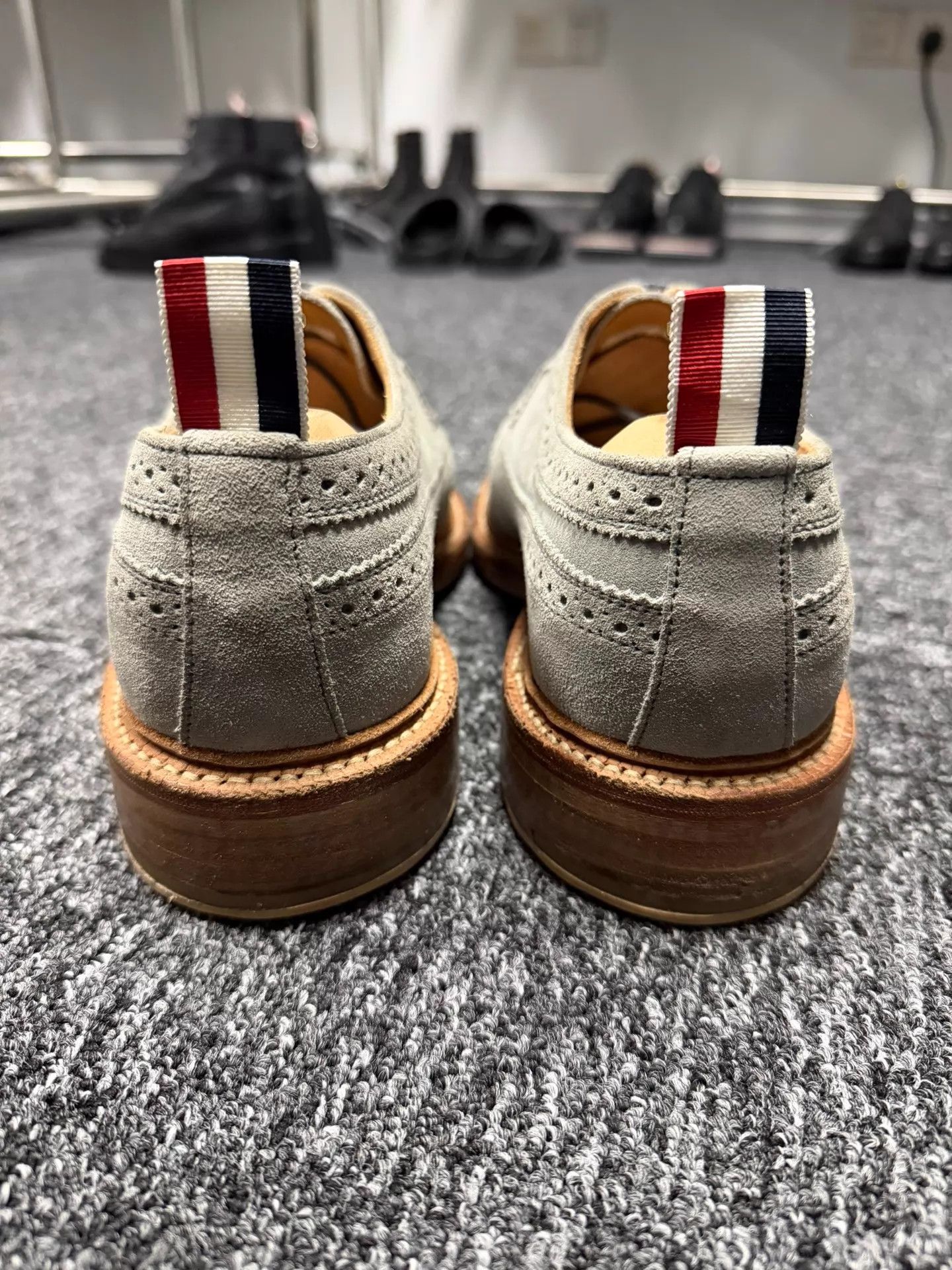 Thom Browne Thom Browne Men's Gray Suede Brogue US9 Shoes Size US 9 / EU 42 - 3 Thumbnail