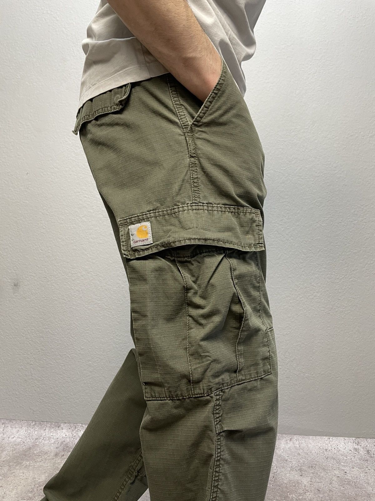 Nike × Vintage Vintage Regular Carhartt CargoJeans Pants Y2K Baggy Fit Size US 32 / EU 48 - 2 Thumbnail