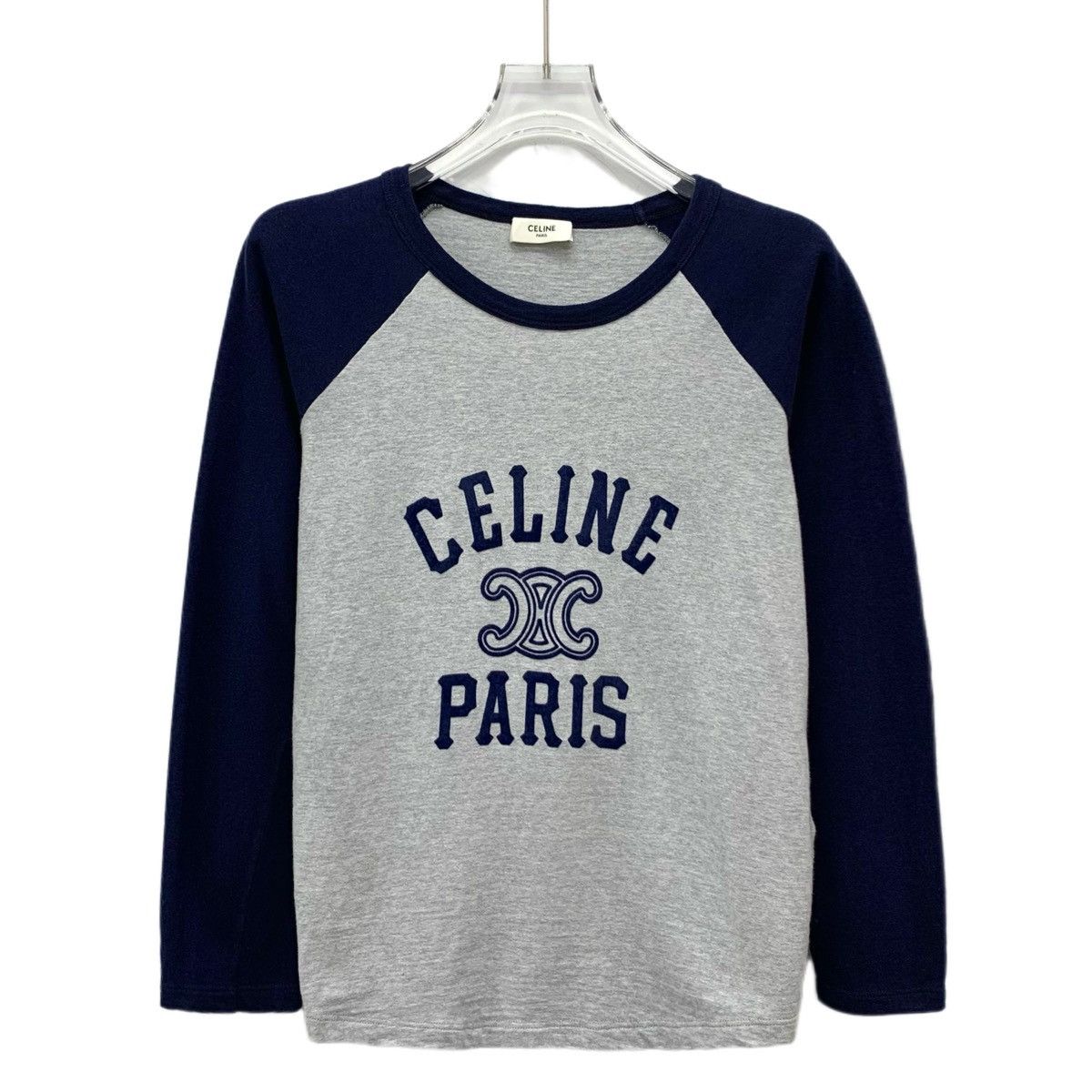 Celine Celine Color-blocked Letter Print Long Sleeve T-shirt K26WX Size S / US 4 / IT 40 - 1 Thumbnail