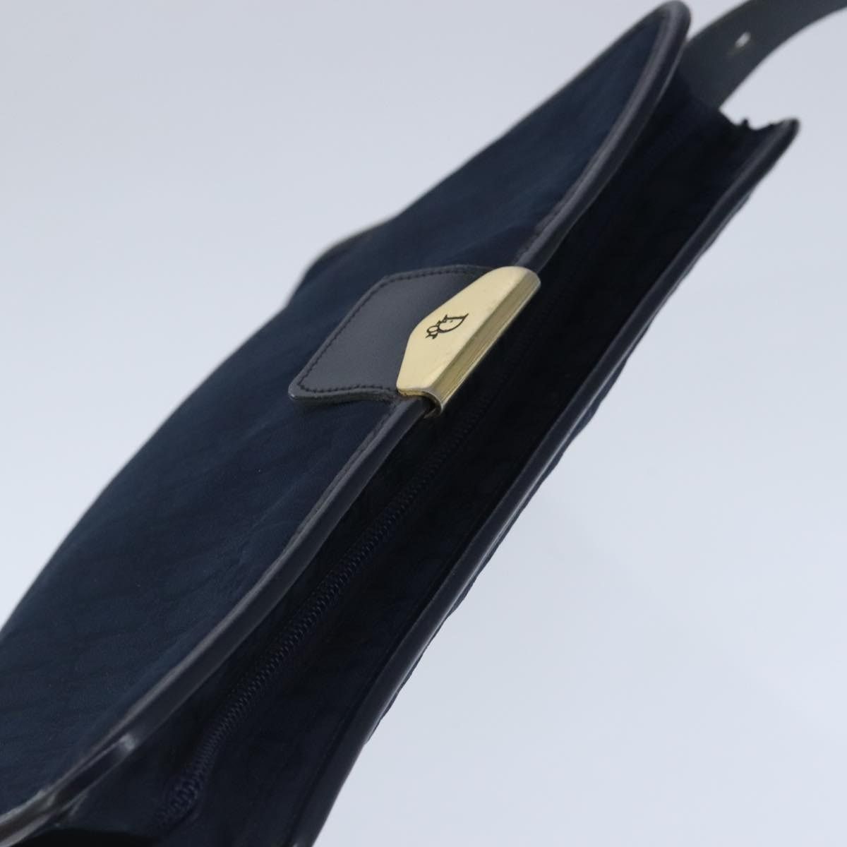 Dior DIOR Trotter Canvas Shoulder Bag Navy Gold Size ONE SIZE - 6 Thumbnail