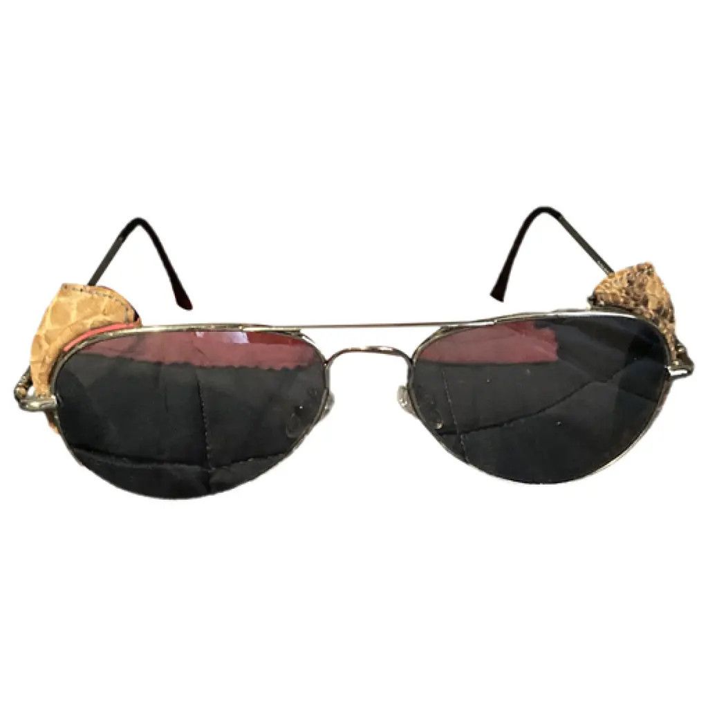Roberto Cavalli Roberto Cavalli Aviator Python Sunglasses Size 30 - 1 Thumbnail