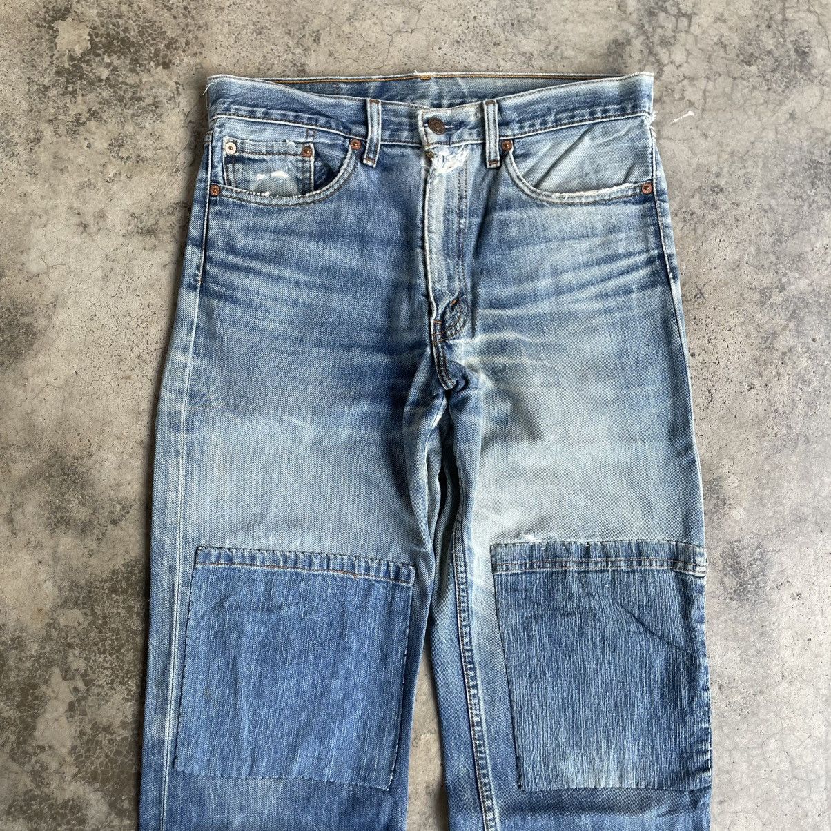 Levi's Vintage Clothing 🔥Vintage Levis 508 Custom Patchworks Ripped Distress Jeans Size US 33 - 2 Thumbnail