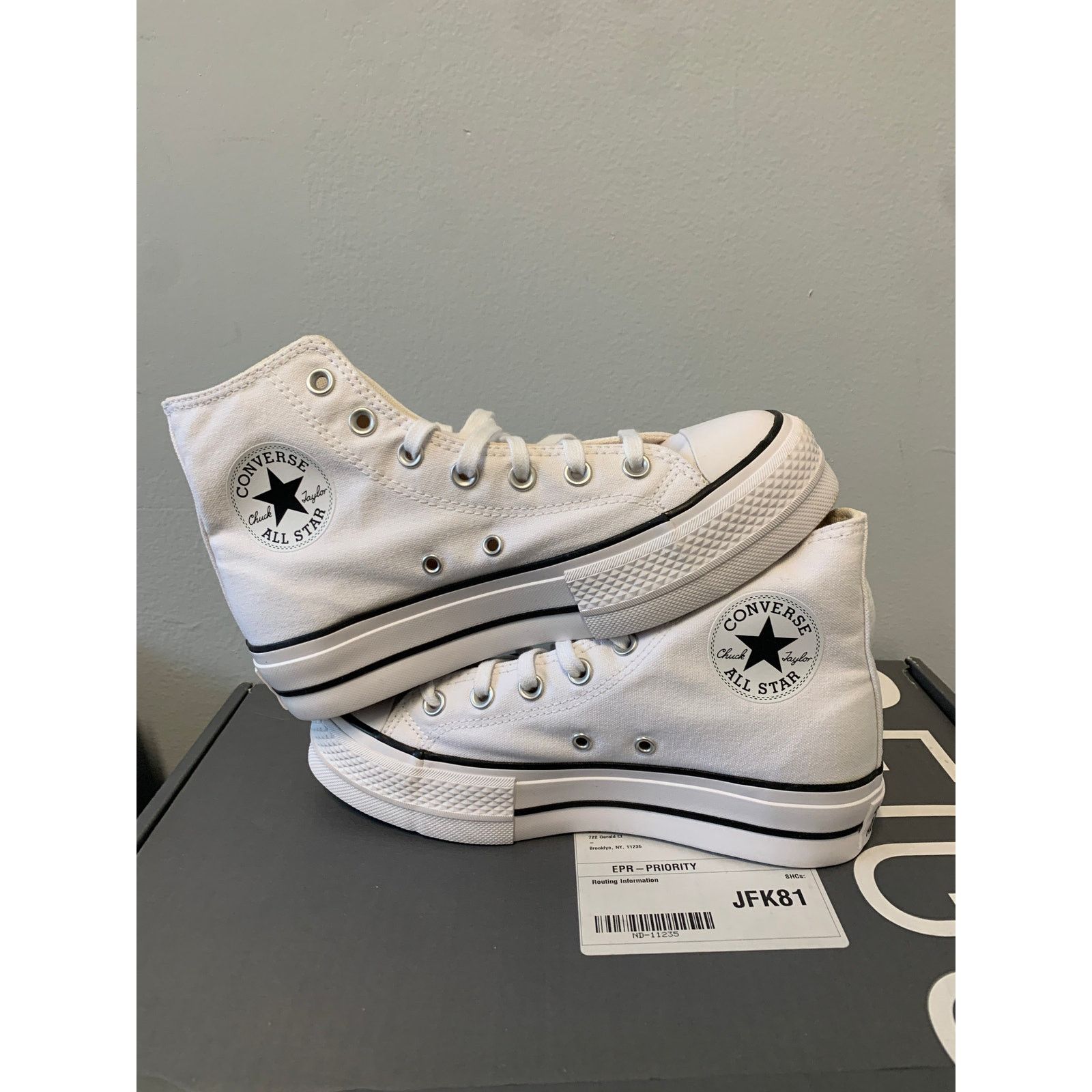Converse Converse Chuck Taylor Hi Platform White Black Women's Size 7 Size US 7 / IT 37 - 5 Thumbnail