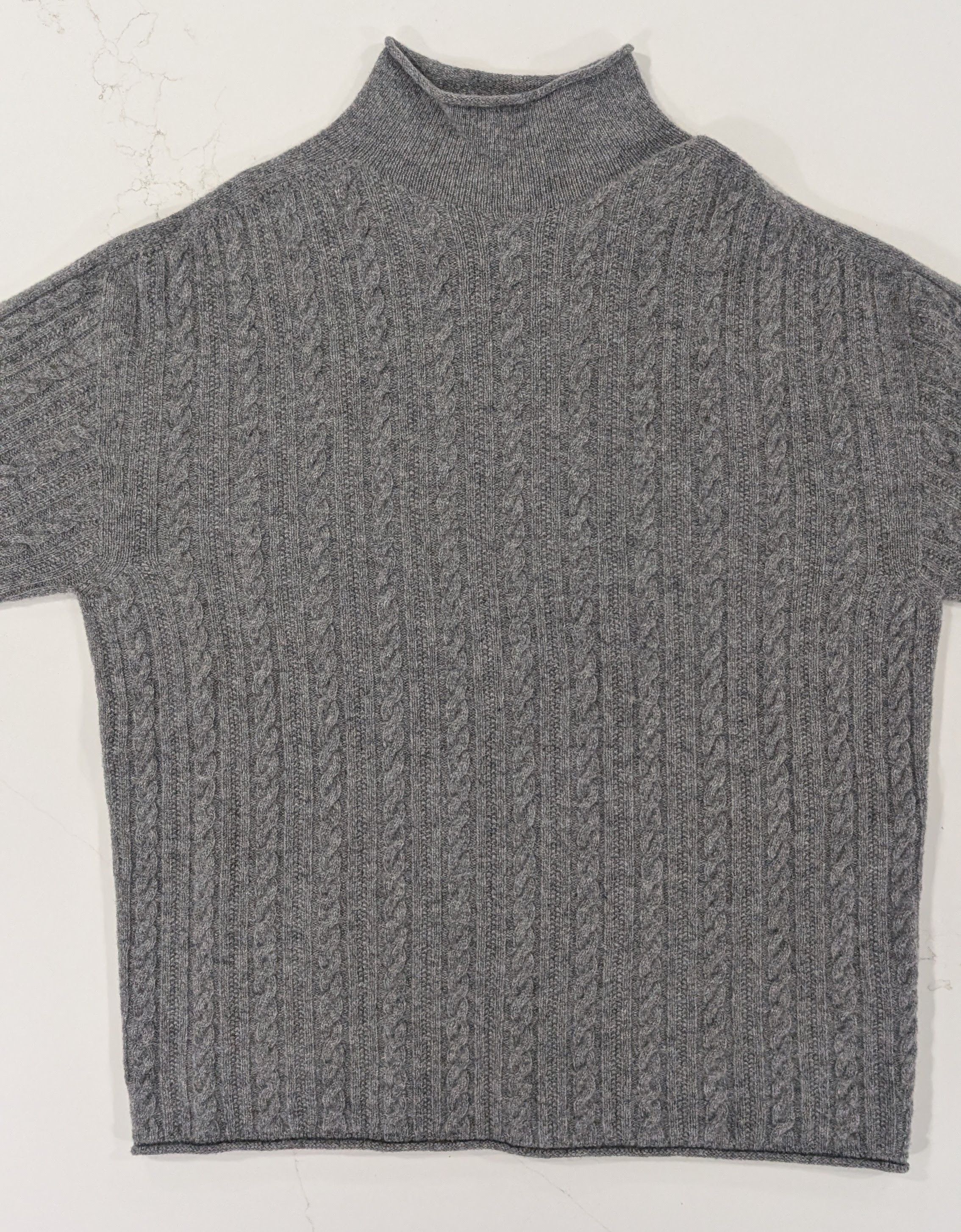 DRYKORN Drykorn Nalon Mens Grey 100% Virgin Wool Cable Knit Size US L / EU 52-54 / 3 - 3 Thumbnail