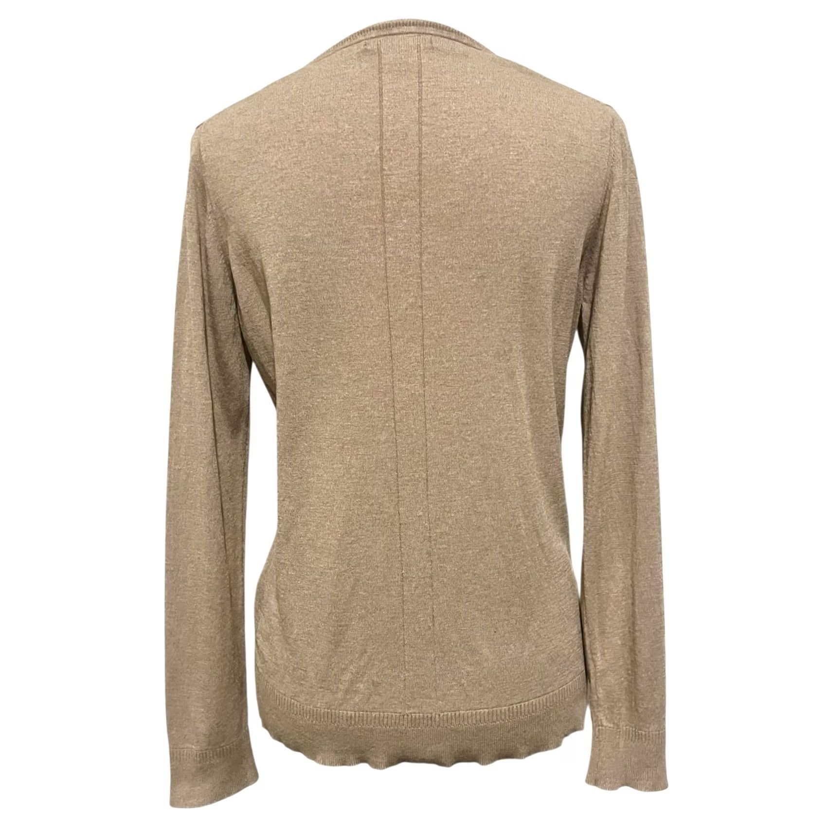 Banana Republic Banana Republic Womens Silk Cashmere Sweater Tan Crew Neck Lightweight Sz L Pullover Solid Long Sleeve Womens Size L / US 10 / IT 46 - 5 Thumbnail