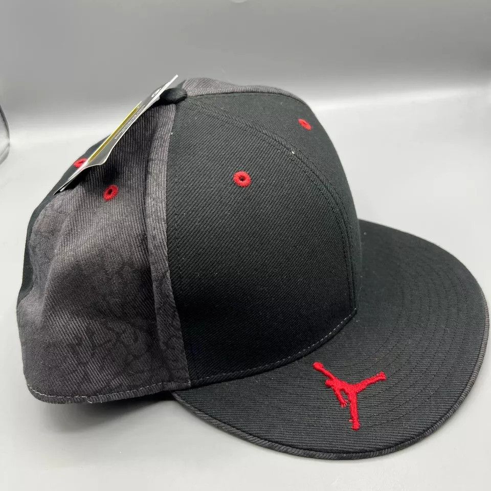 Jordan Brand Air Jordan Hat Men 8 Black Retro Jumpman Fitted Cap New Size ONE SIZE - 3 Thumbnail