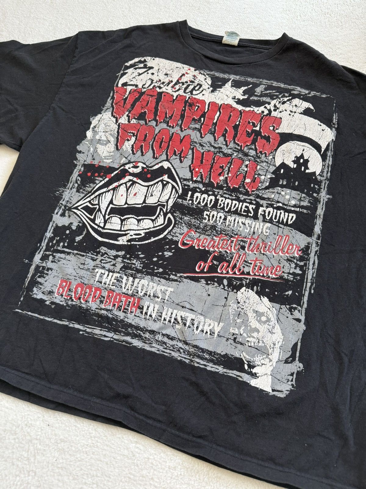 Delta Vintage Zombie Vampires From Hell T-Shirt Mens Size 2XL Size US XXL / EU 58 / 5 - 2 Thumbnail