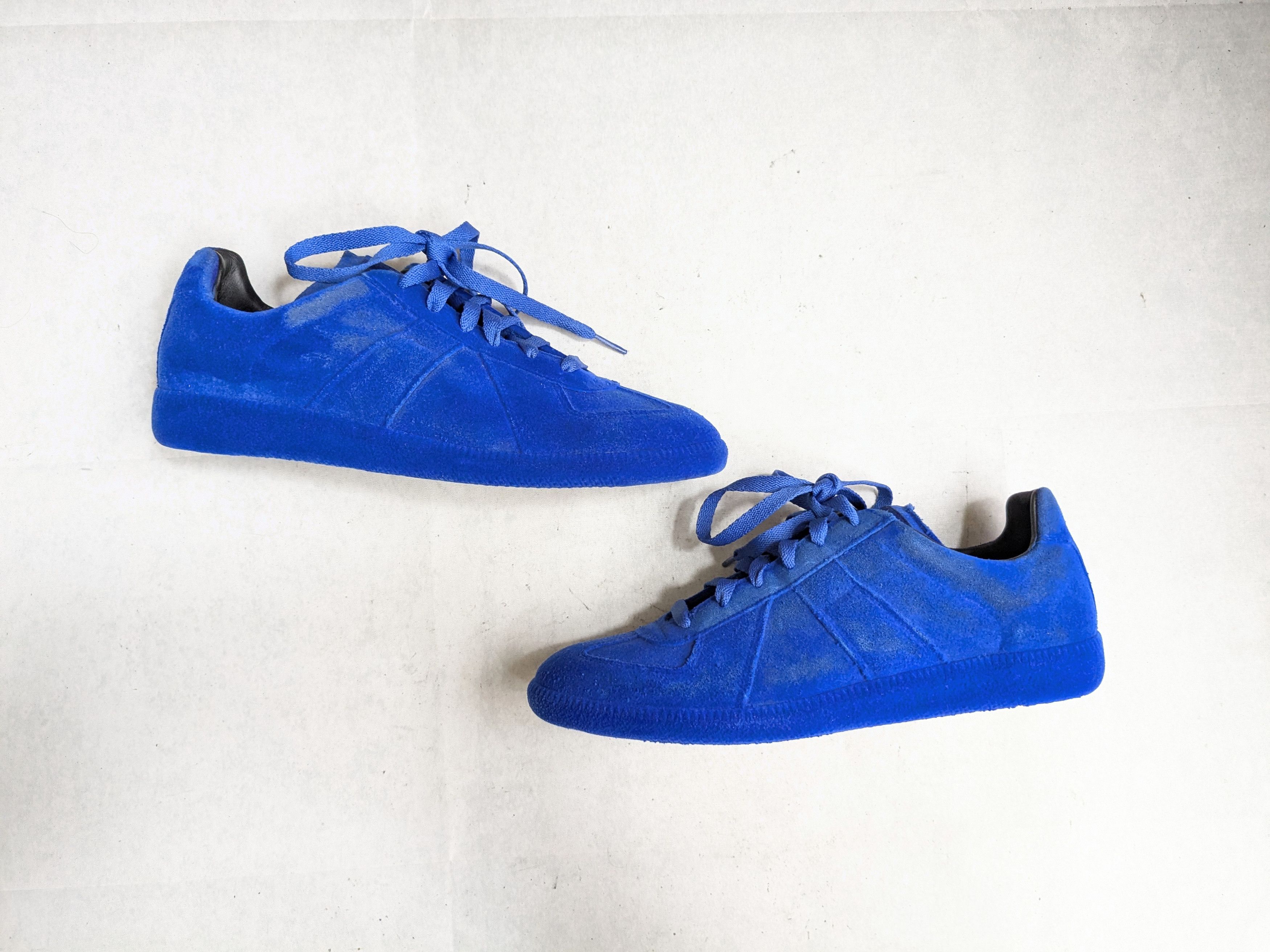 Maison Margiela Maison Margiela GAT Replica Blue 9 42 Felt Leather Low Size US 9 / EU 42 - 1 Thumbnail