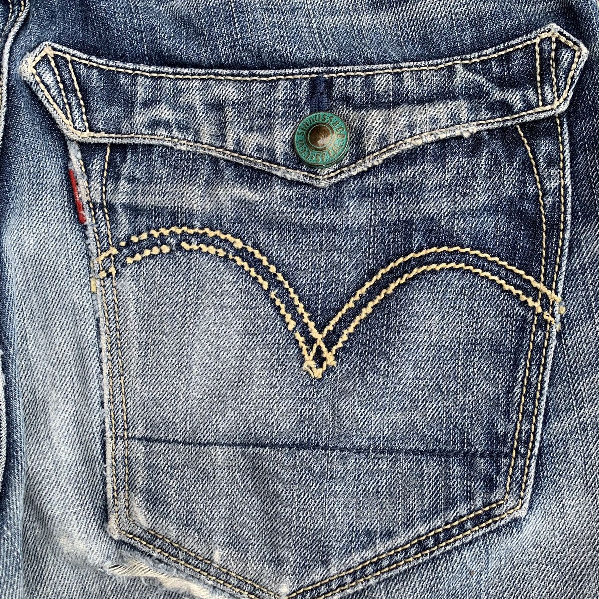 Levi's Vintage Y2K Levis Classic 502 Stitched Distressed Denim W29 Size US 29 - 17 Thumbnail